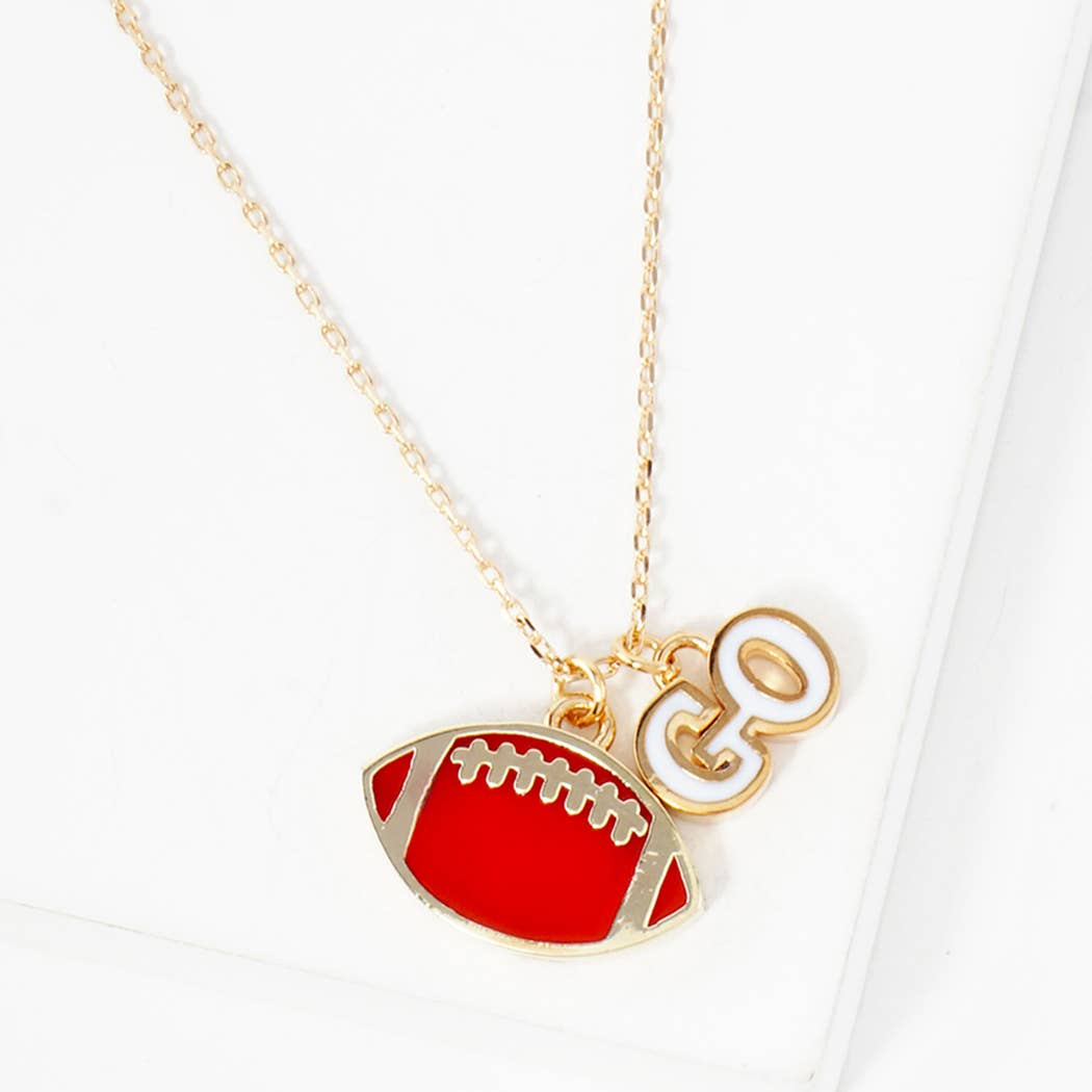 Football Pendant Necklace