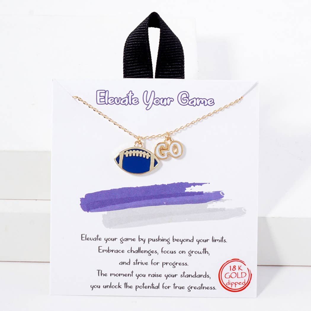 Football Pendant Necklace