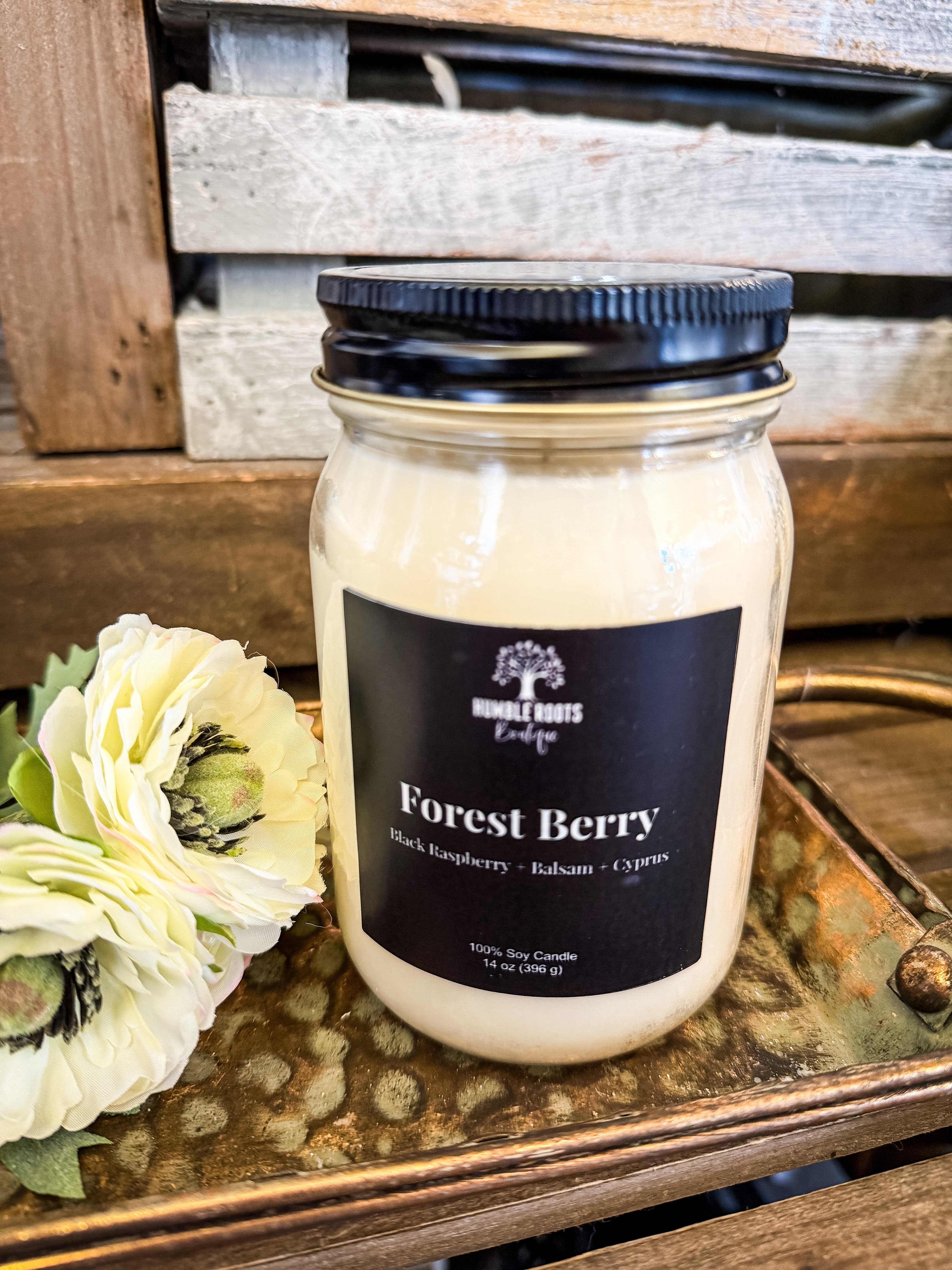 Humble Roots Boutique Candle Forest Berry Soy Candle