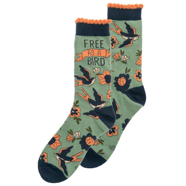 Karma Socks Free As A Bird Crew Socks