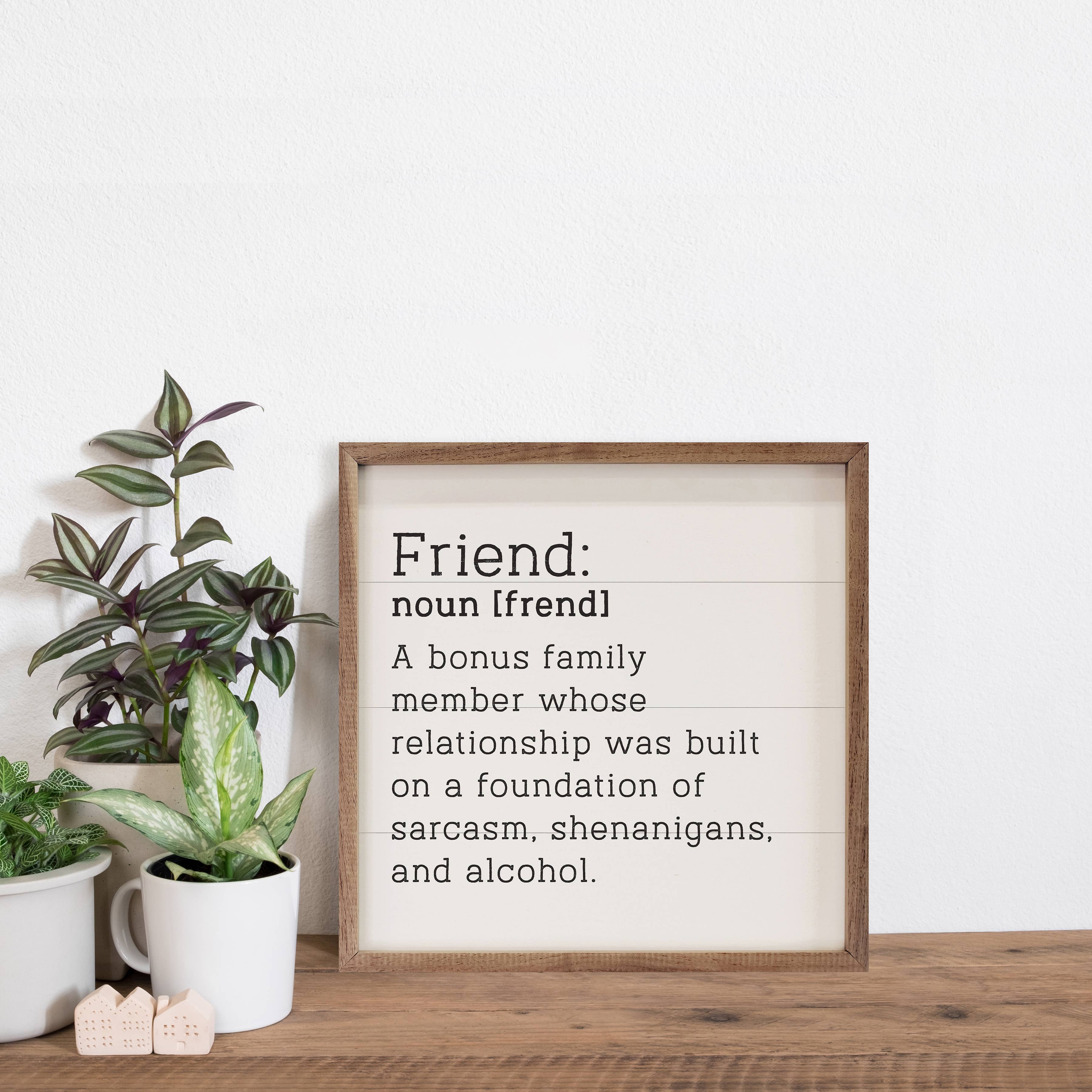 Friend Definition White Print