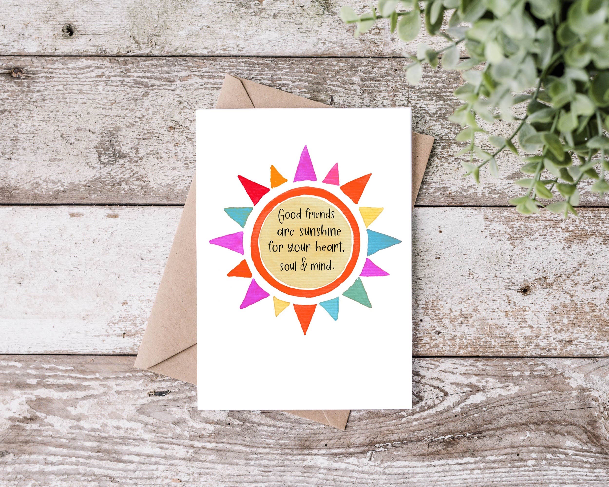 Card & Story Friends are Sunshine for the Soul Card