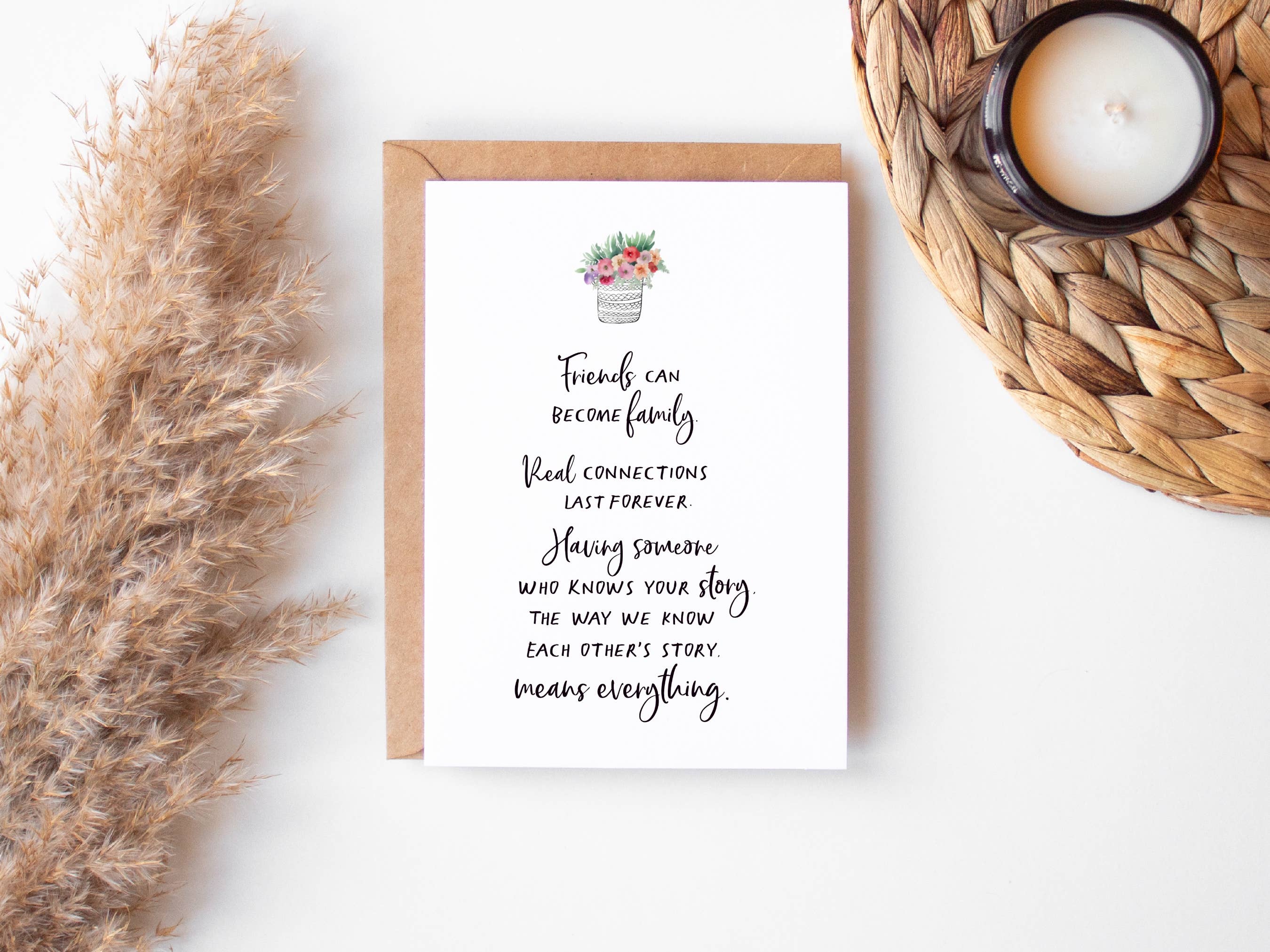 Friends Who Are Family Card