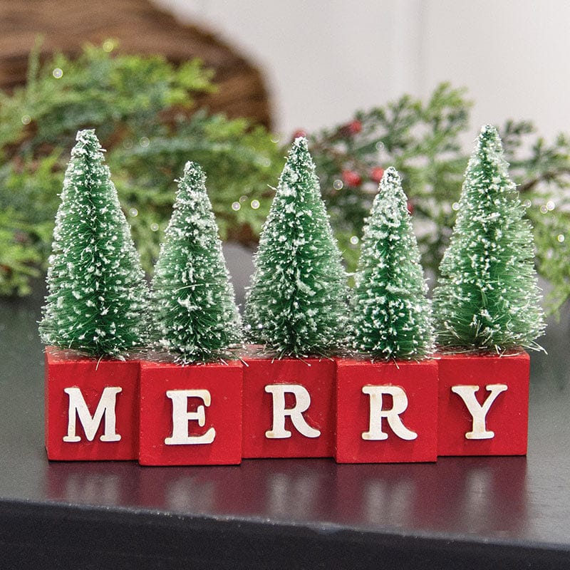 MJJ #8 (Melissa) Seasonal Decor Frosted Winter Forest on Merry Blocks