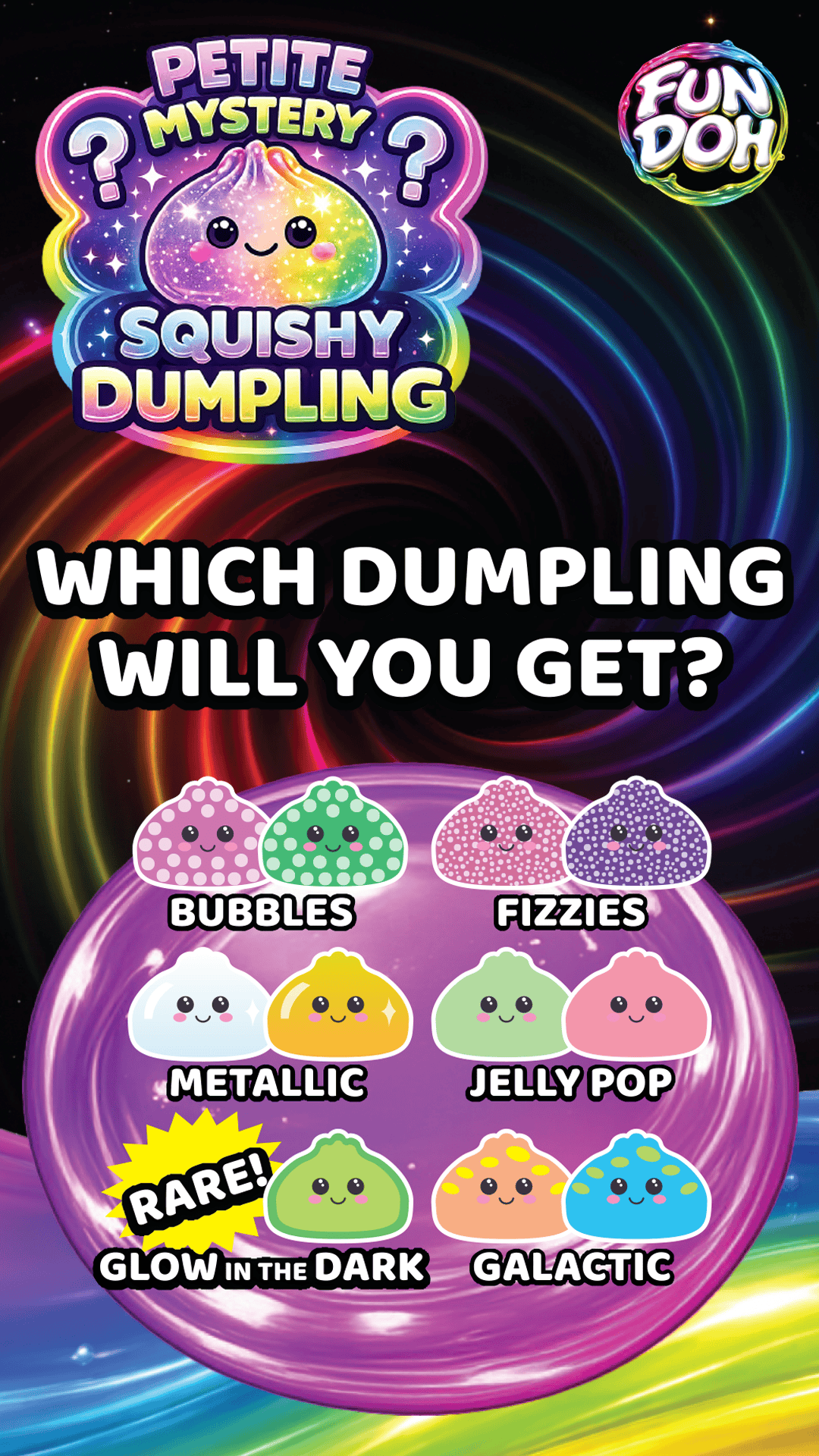 Fun Doh Mini Petite Squishy Mystery Dumpling