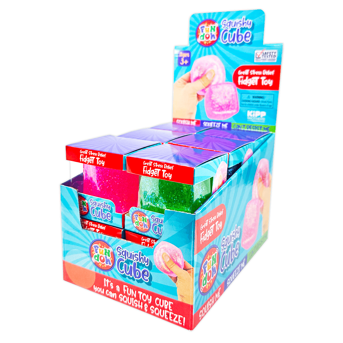 Fun Doh Squish & Squeeze Sparkle Cube
