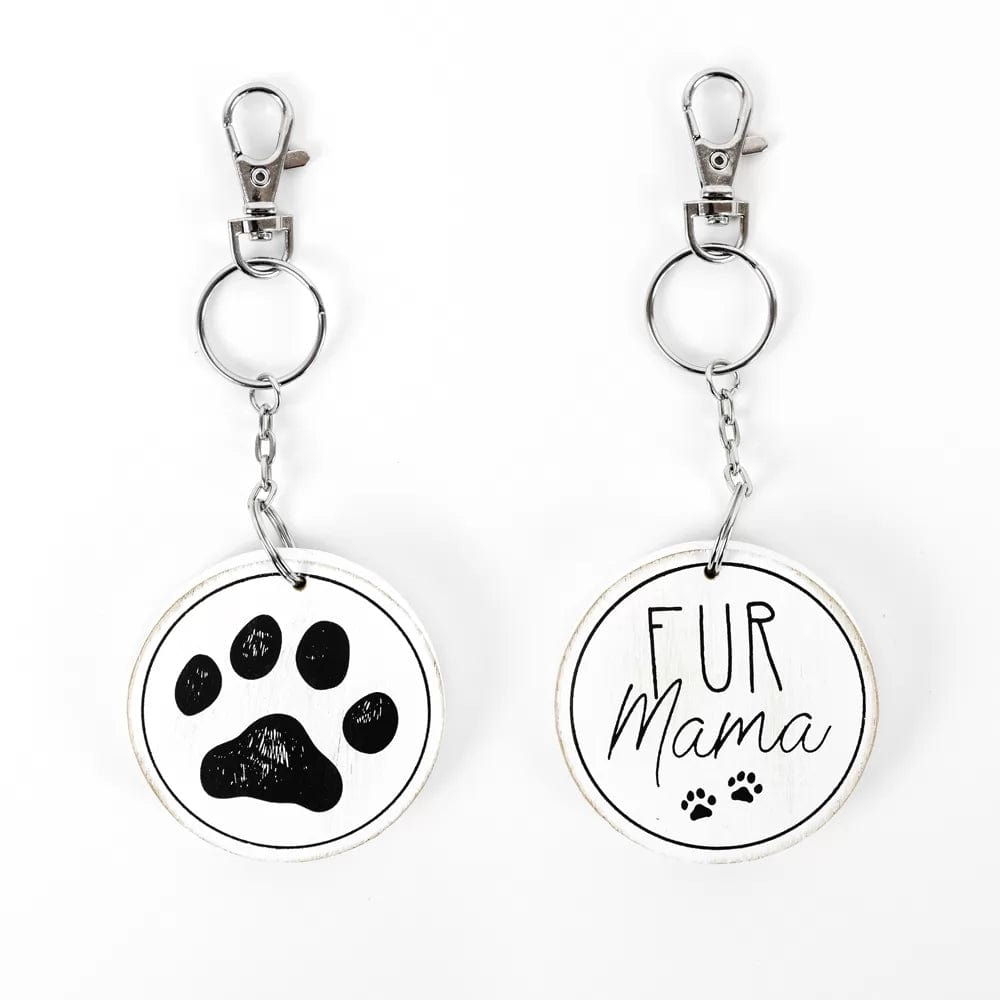 Fur Mama Reversible Key Chain