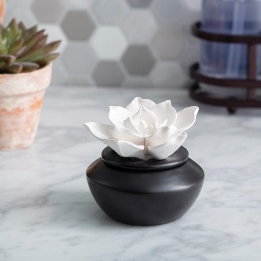Candle Warmers Etc. Diffuser Gardenia Porcelain Passive Diffuser