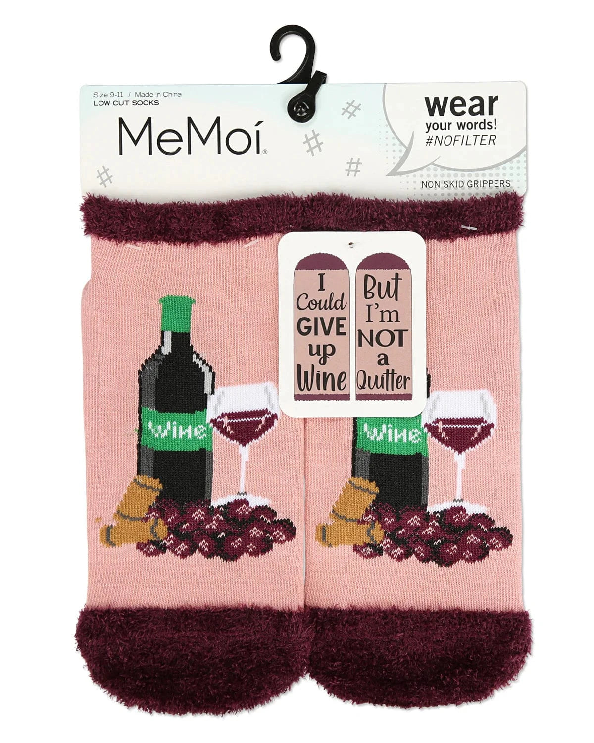 Give Up Wine Ankle Slipper Socks