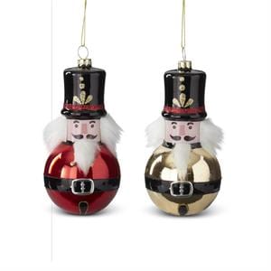 K&K Seasonal Decor Glass Solider Ornaments