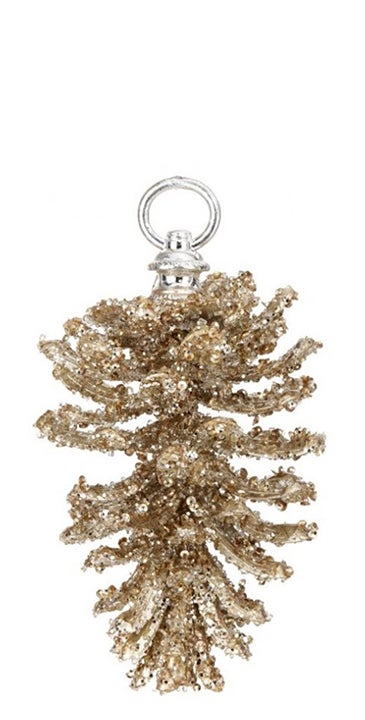 Wills Seasonal Decor Glitter Pinecone Ornament