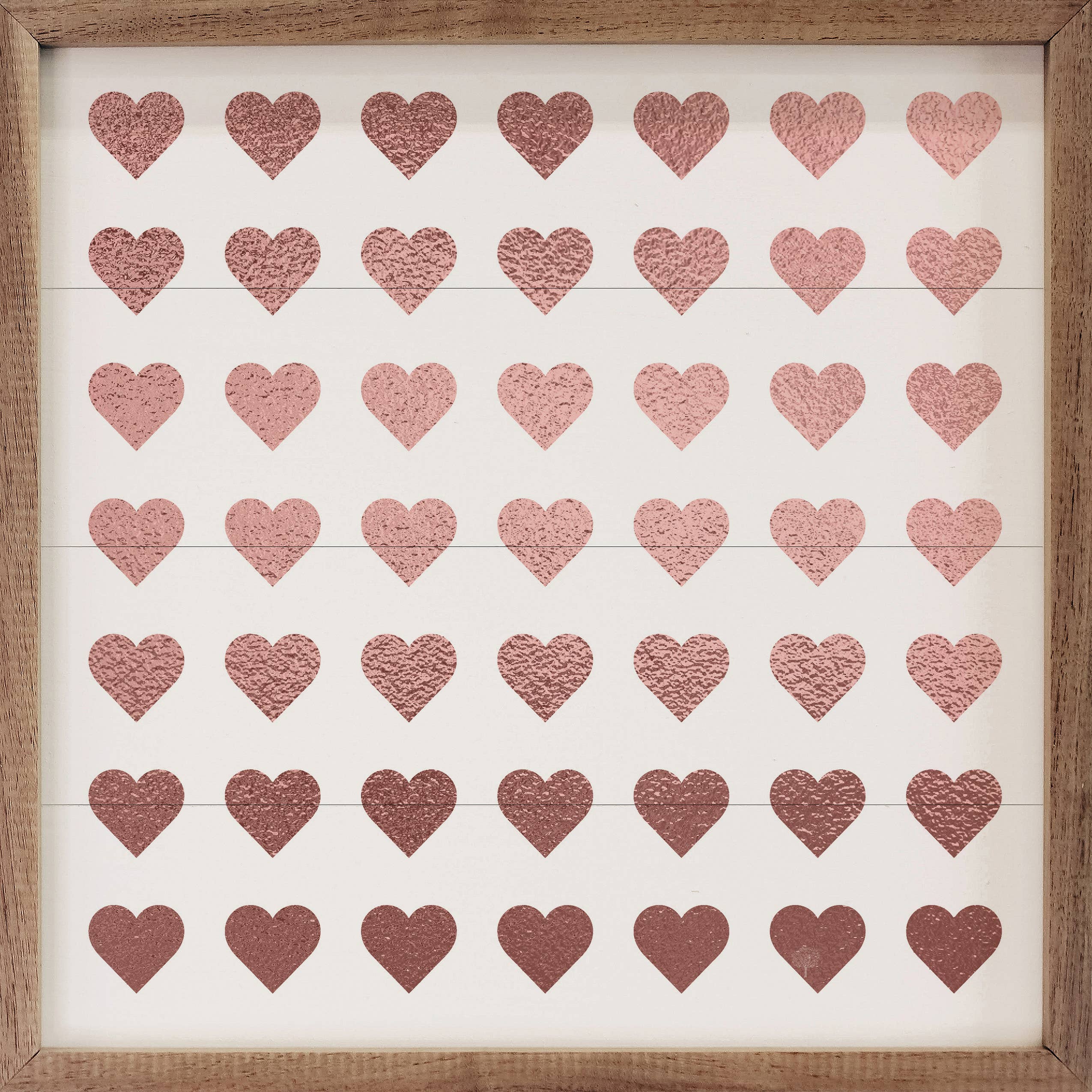 Kendrick Home Decor Glitter Pink Hearts Sign
