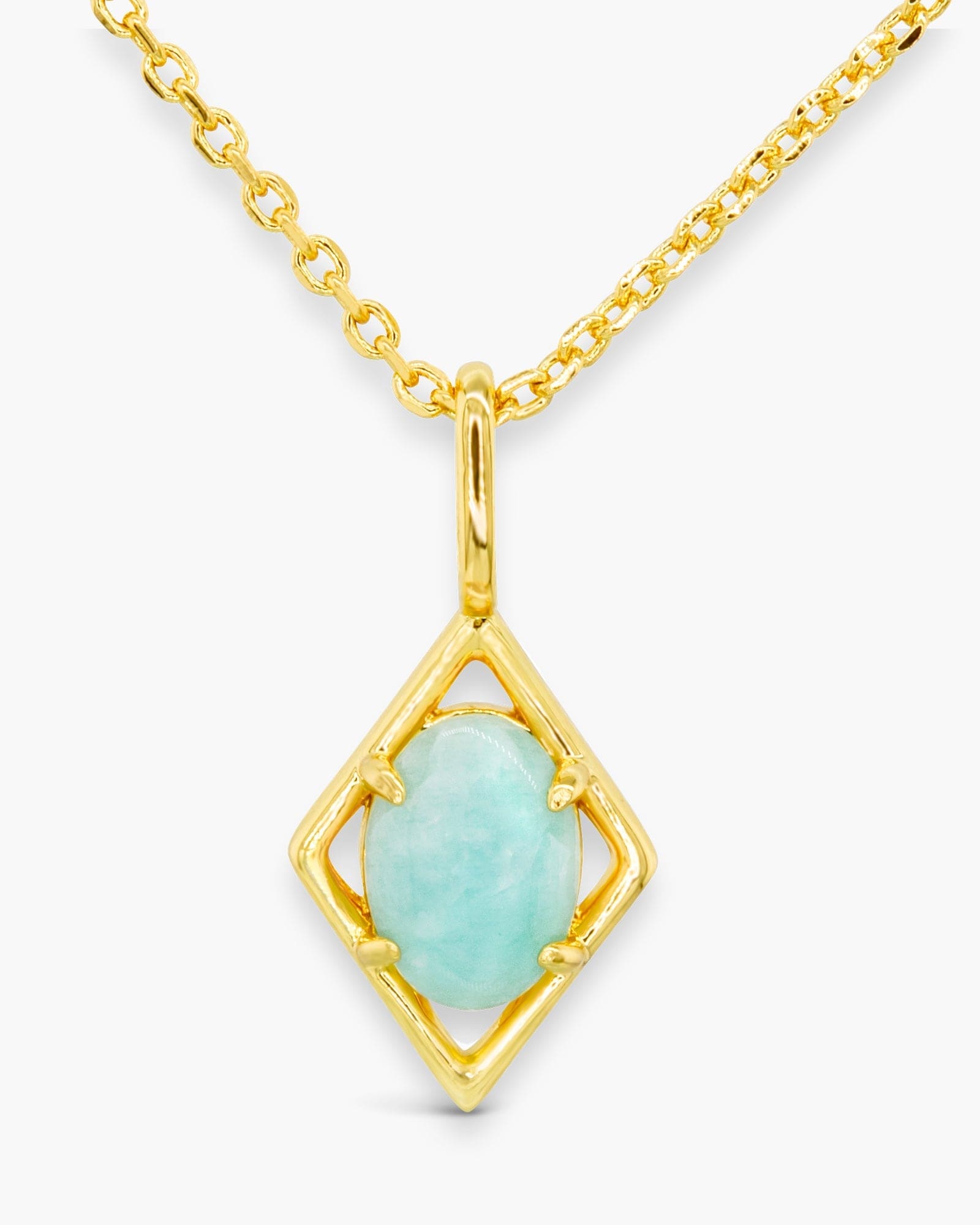 Amanda Blu Jewelry Gold Blue MOP Pendant Necklace