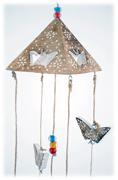 Wills Wind Chime Gold Butterfly Wind Chime