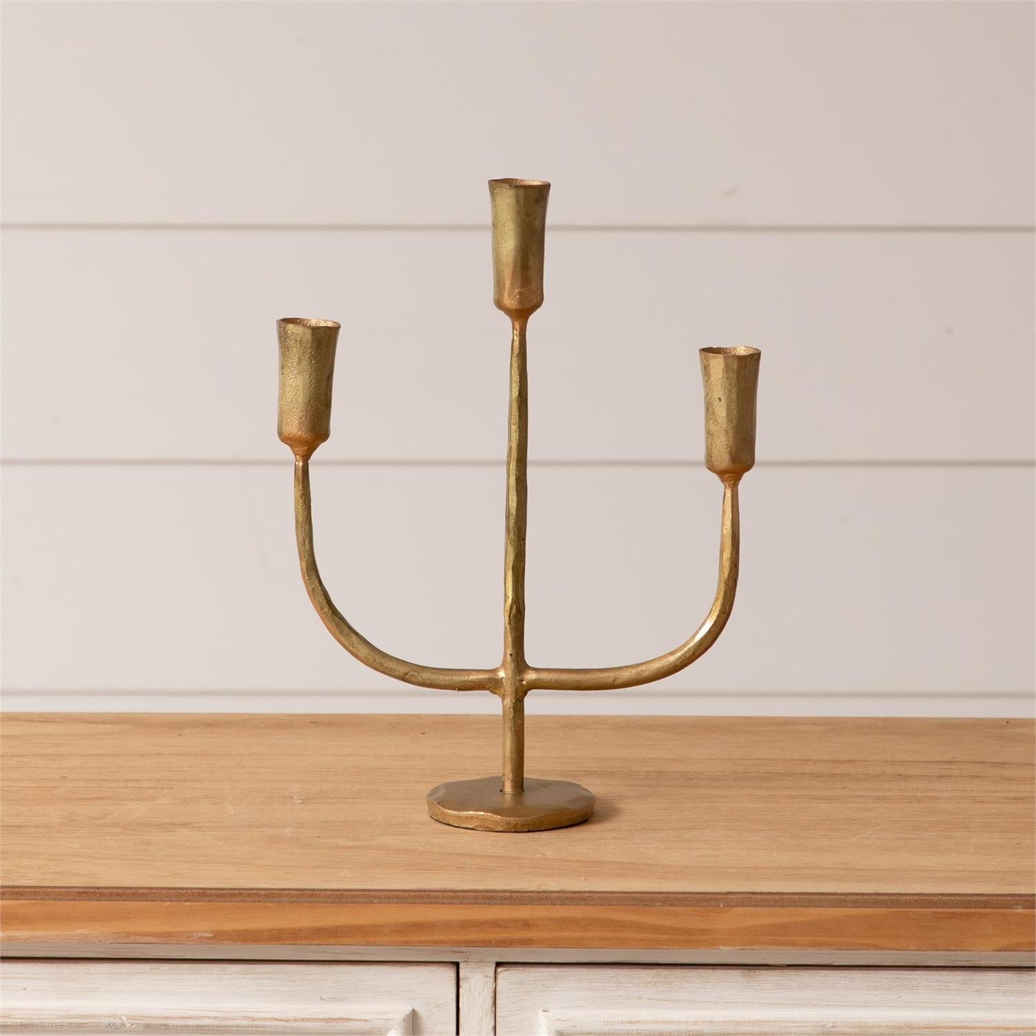 Audrey's Candle Holder Gold Taper Candelabra