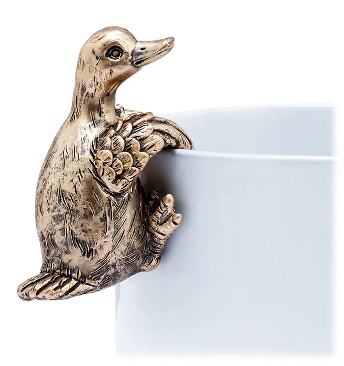 Wills Home & Garden > Decor Golden Duck Pot Hanger