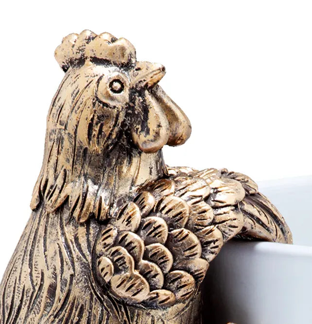 Wills Home & Garden > Decor Golden Hen Pot Hanger