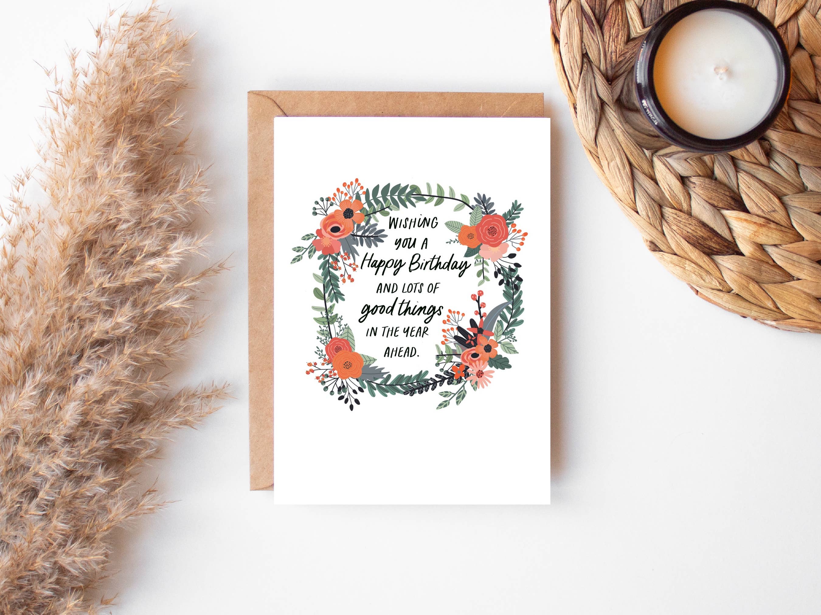 Card & Story Greeting Card Good Things Birthday Wish