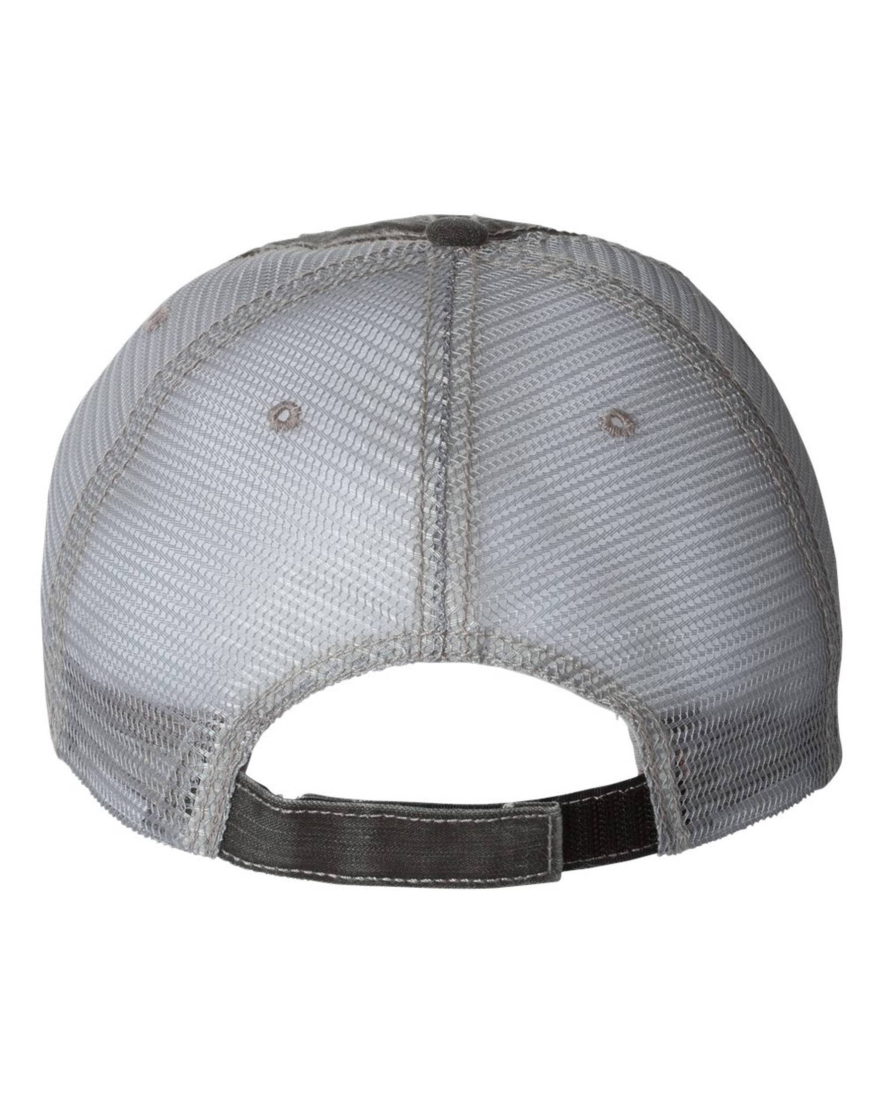 Gracie Designs Gray Distressed Trucker Hat - Camping Hat - All States: Minnesota