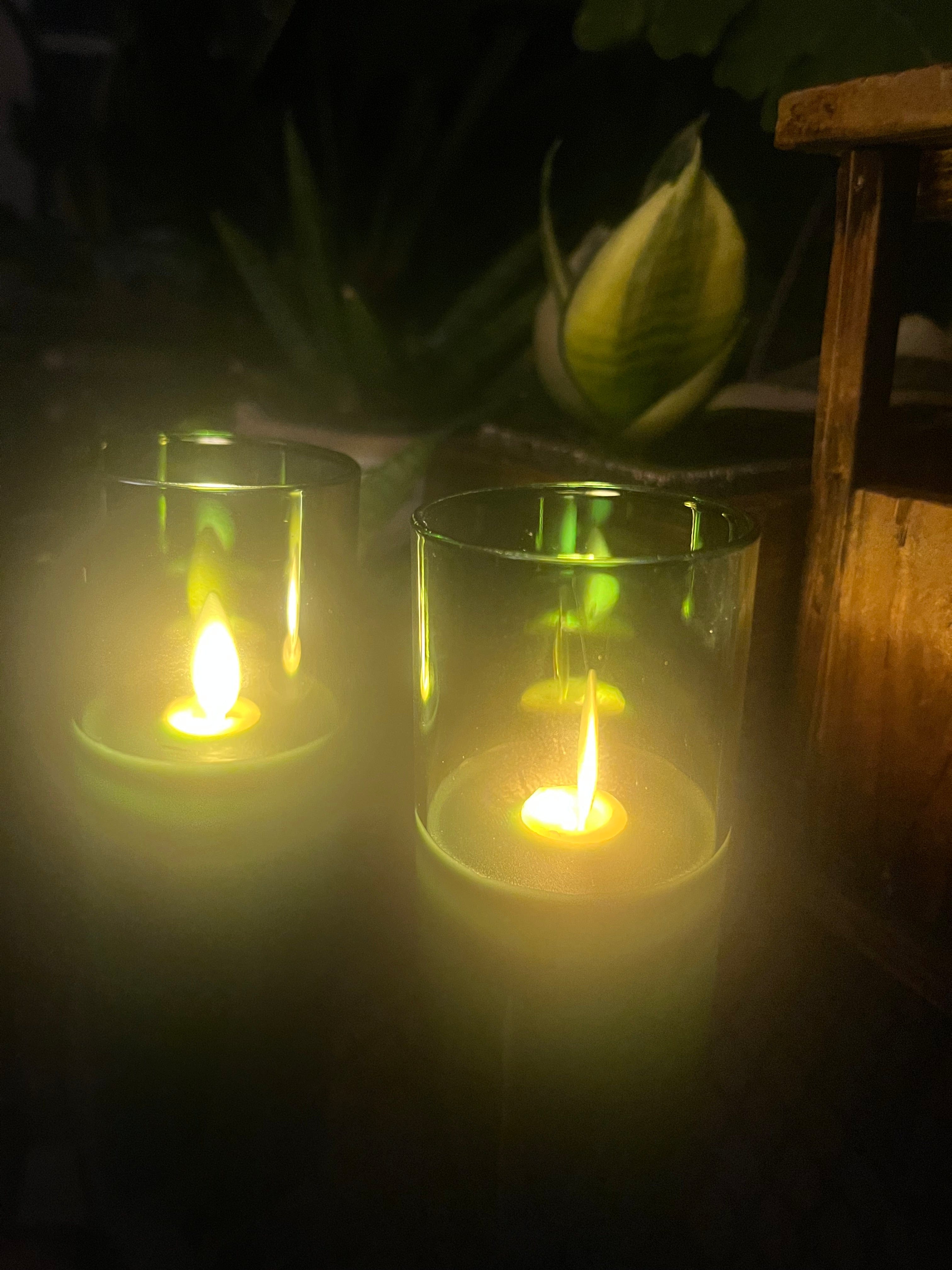 APM #4 (Andy) Green Flameless Candle Green Flameless Candle