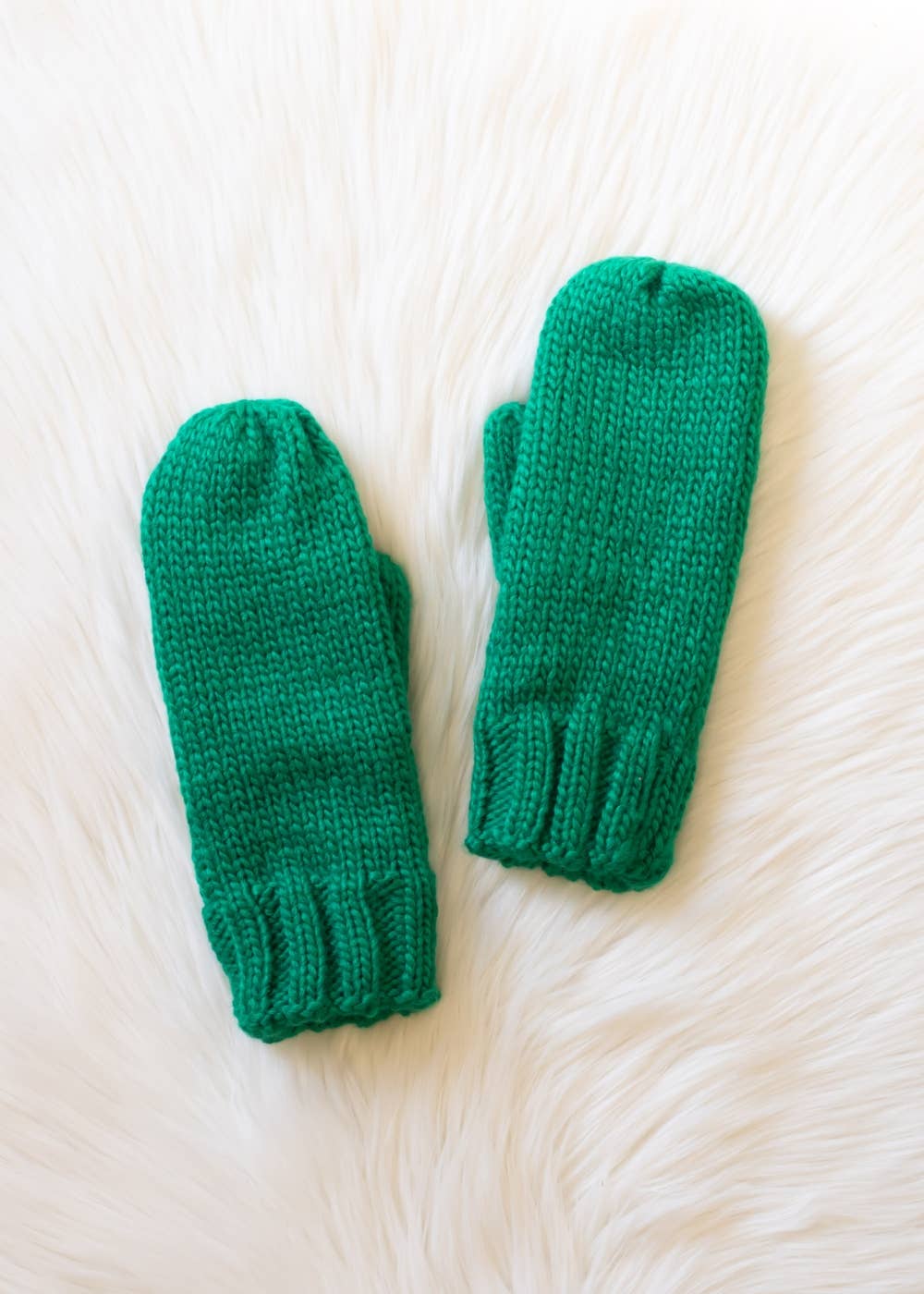Panache Apparel Co. Mittens Green Knit Mittens