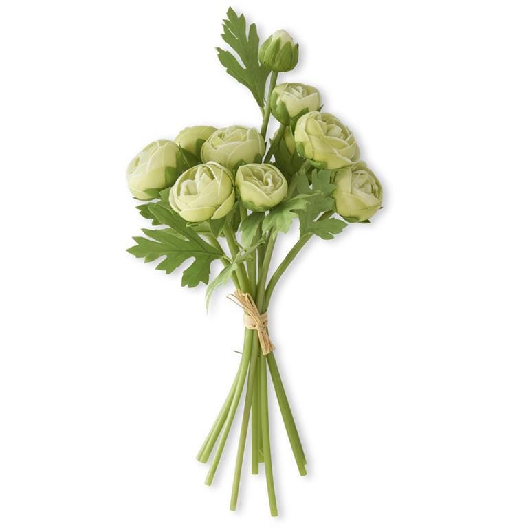 K&K Artificial Floral Green Real Touch Ranunculus Stem