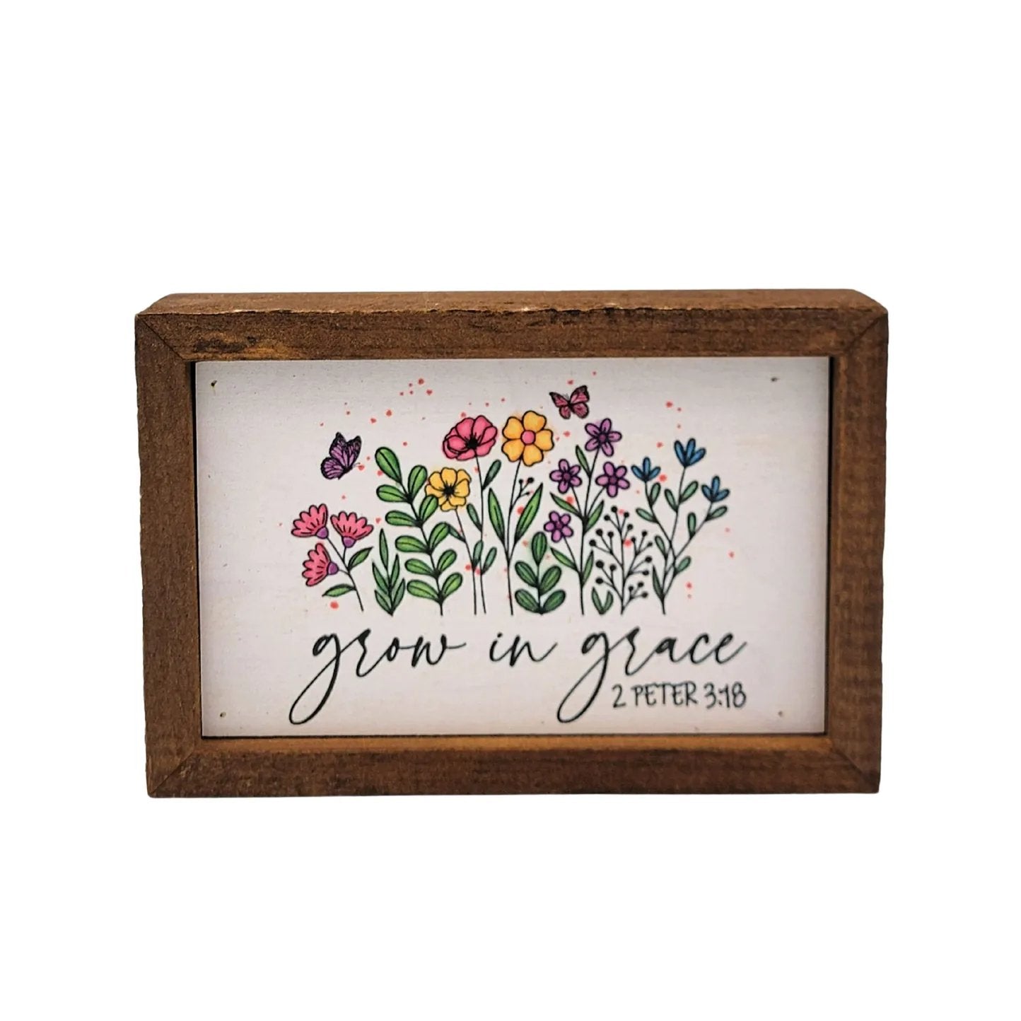 MJJ #8 (Melissa) Box Sign Grow In Grace Sign