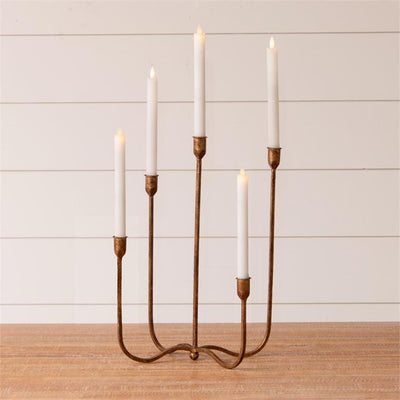 Hand Forged Brass Metal Candelabra
