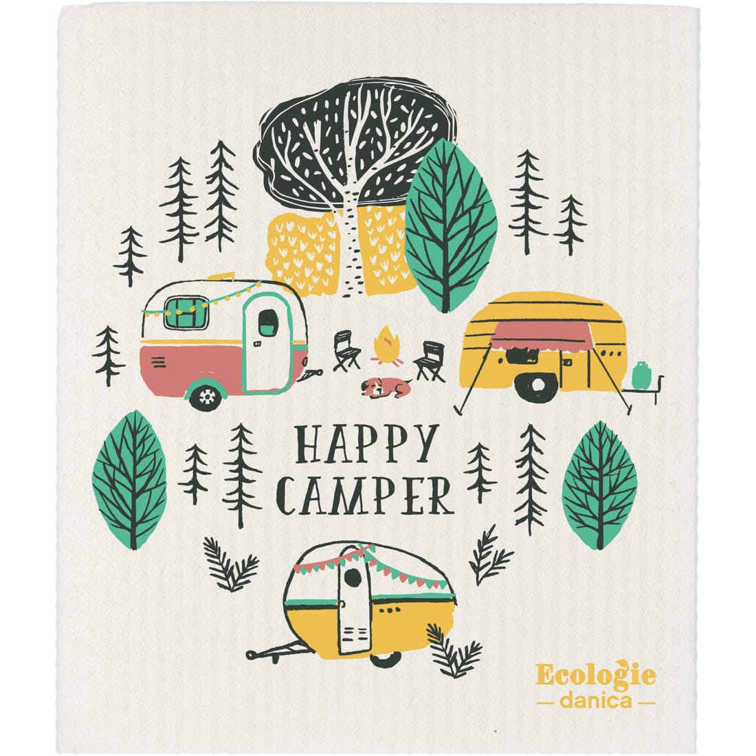 Happy Camper Swedish Sponge Cloths