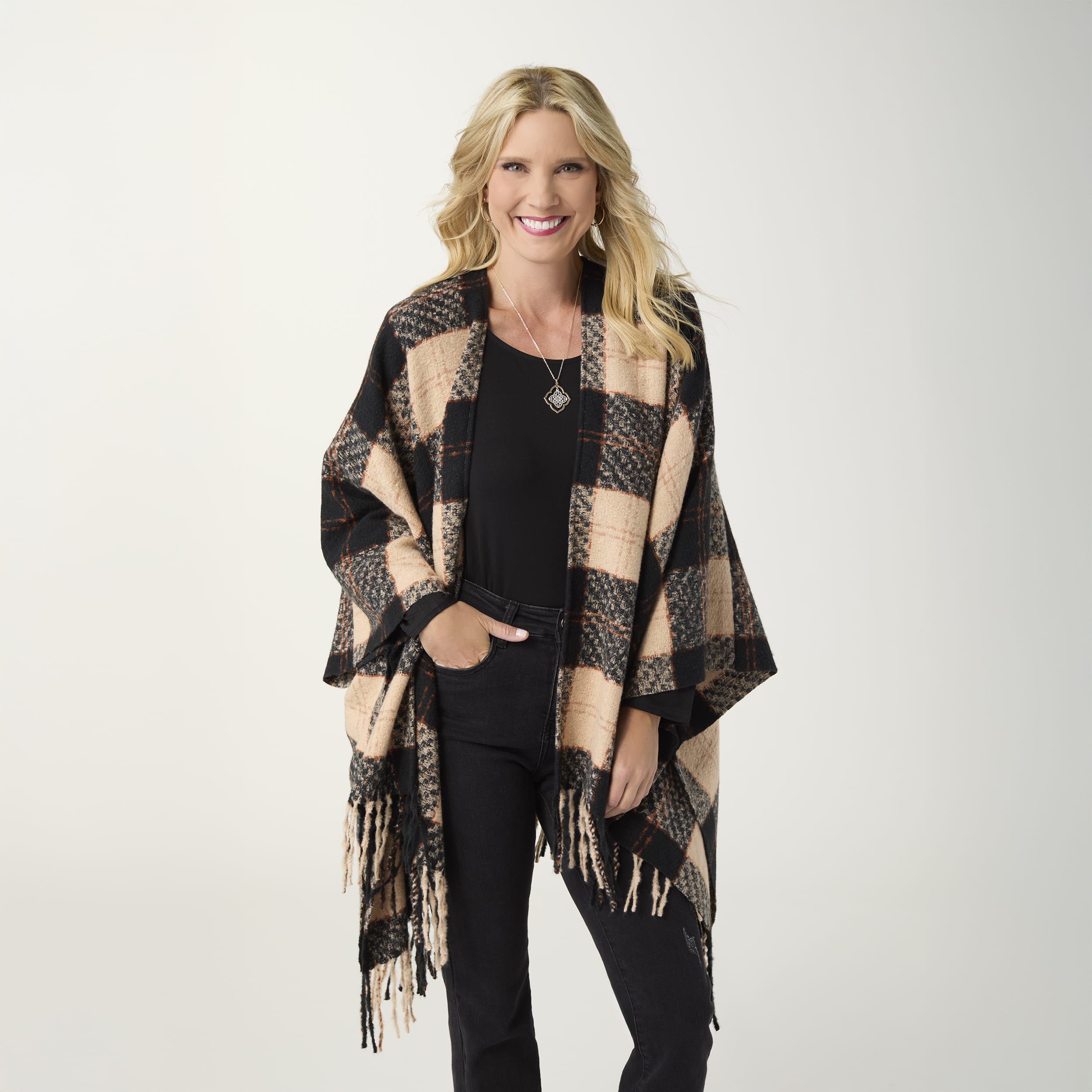CoCo Carmen Shacket Harrison Plaid Wrap