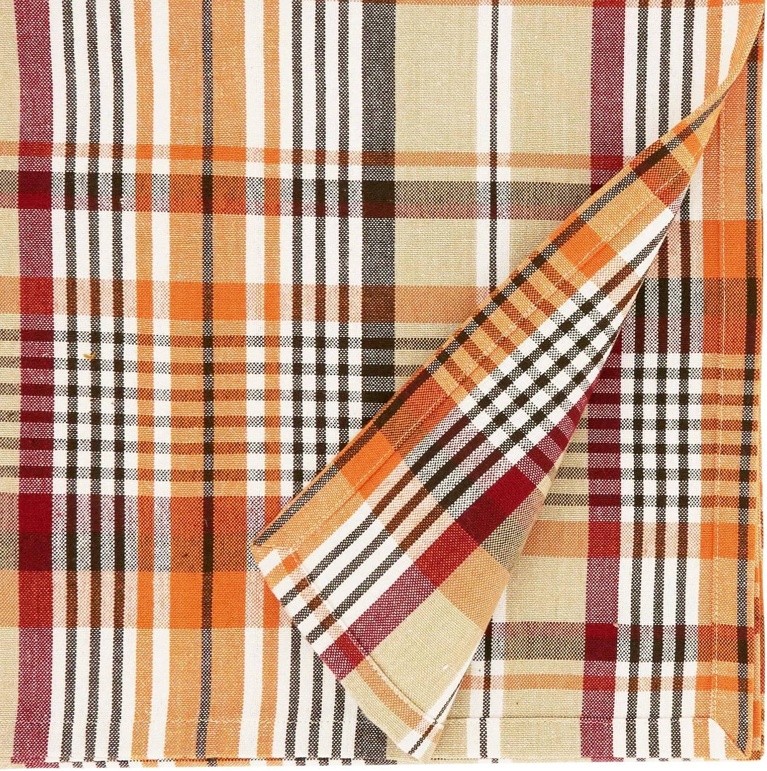 Fennco Styles Table Runner Harvest Tartan Cotton Table Runner