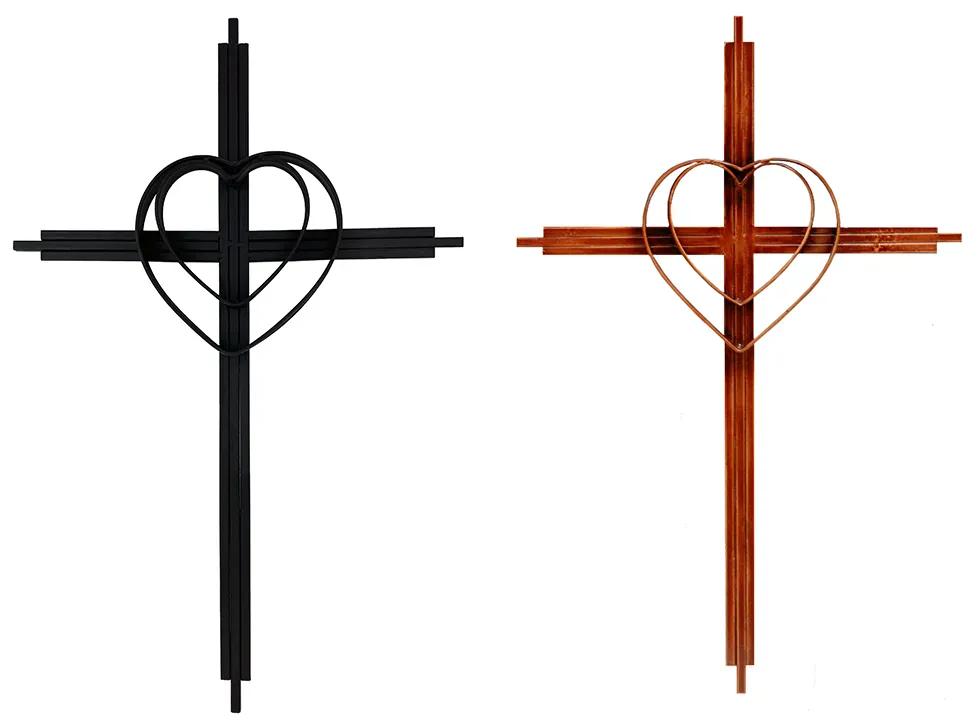 MJJ #8 (Melissa) Cross Heart Cross Metal Wall Art