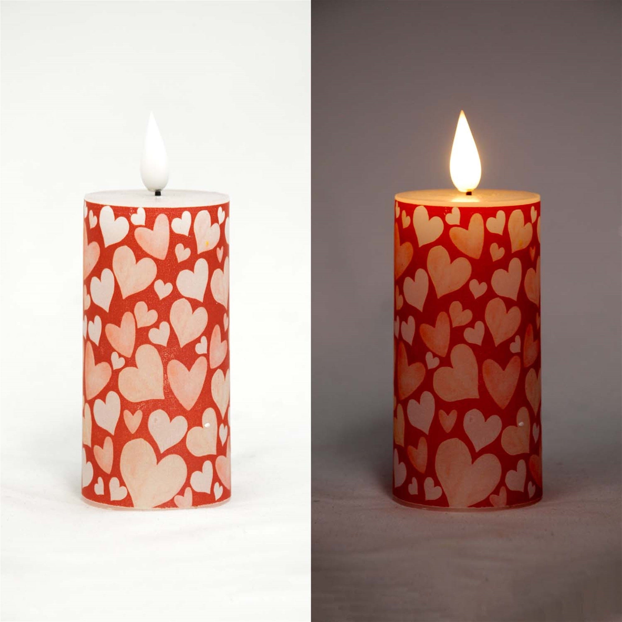 WT Collection Seasonal Decor Hearts Votive LED Candle