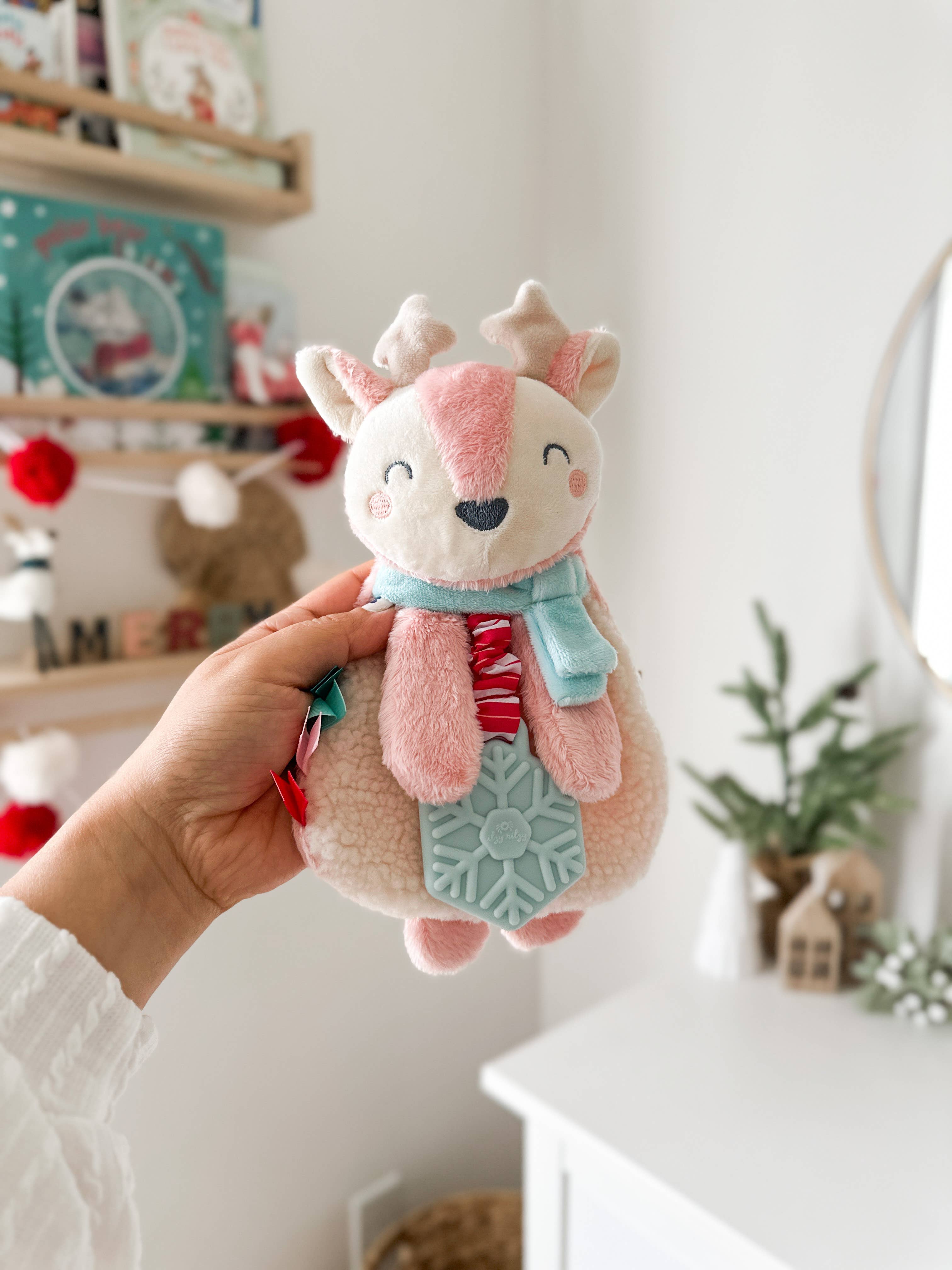 Holiday Itzy Lovey™ Reimdeer Plush + Teether Toy