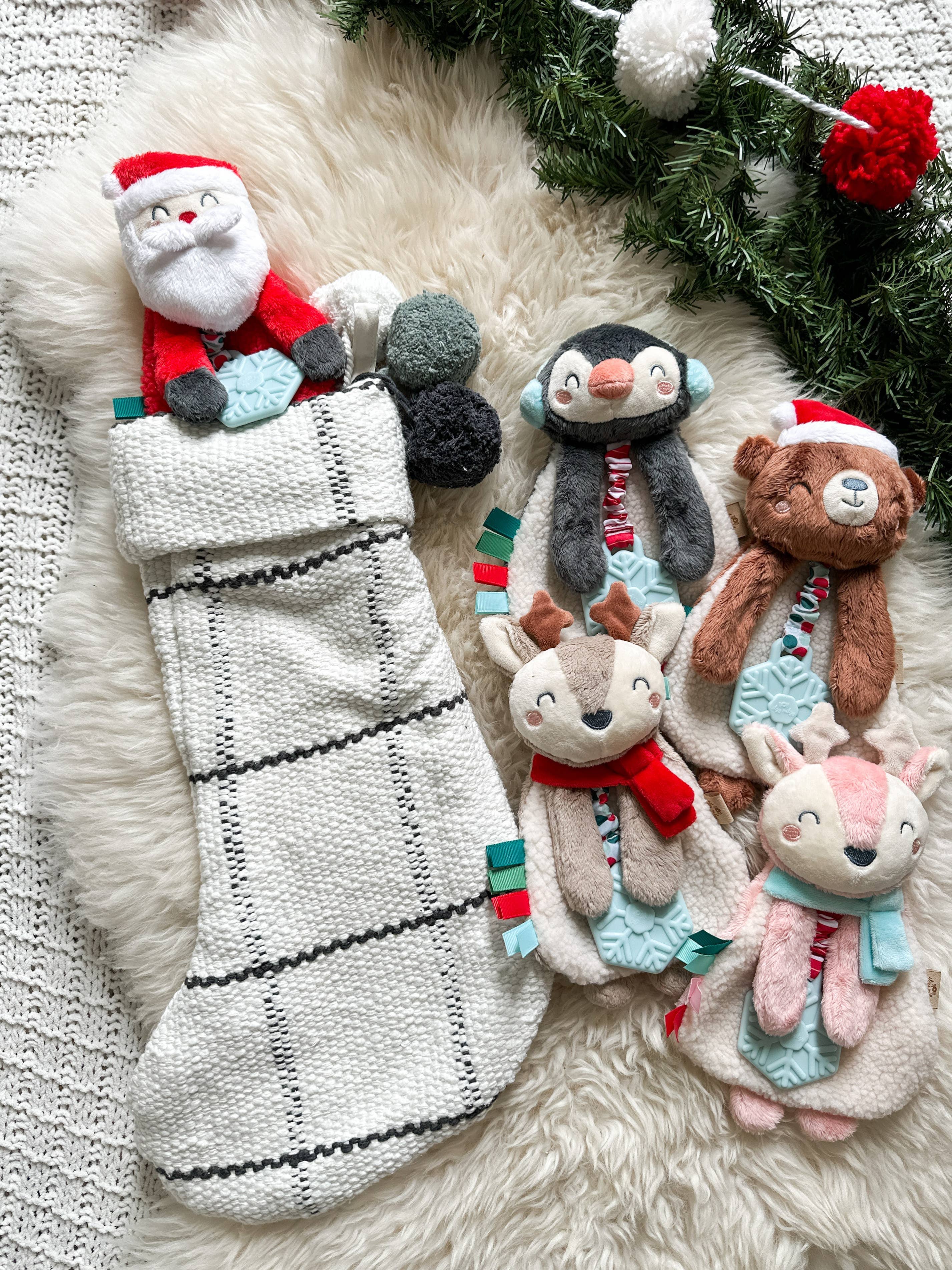 Holiday Itzy Lovey™ Reimdeer Plush + Teether Toy