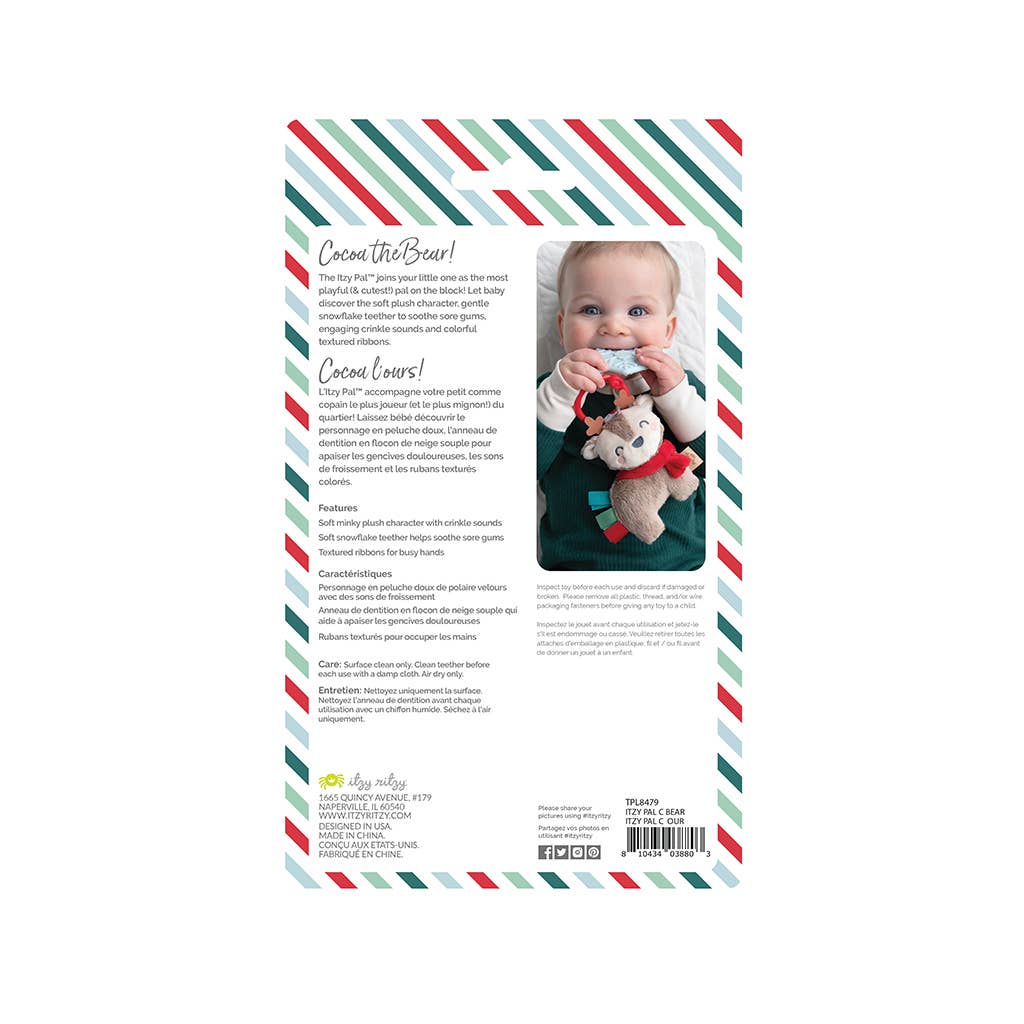 Itzy Ritzy Holiday Itzy Pal™ Plush + Teether: Bear