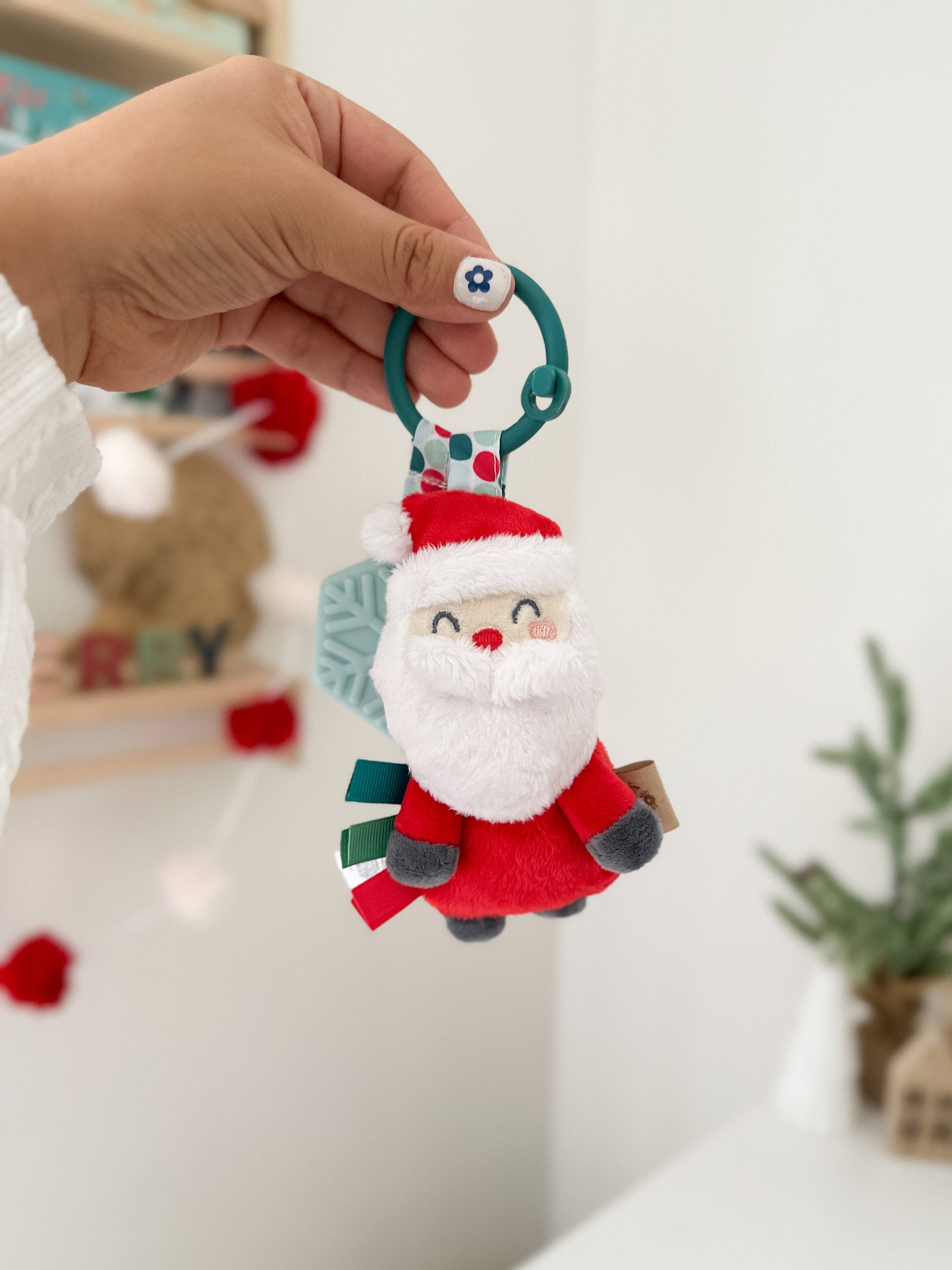 Holiday Itzy Pal™ Santa Plush + Teether