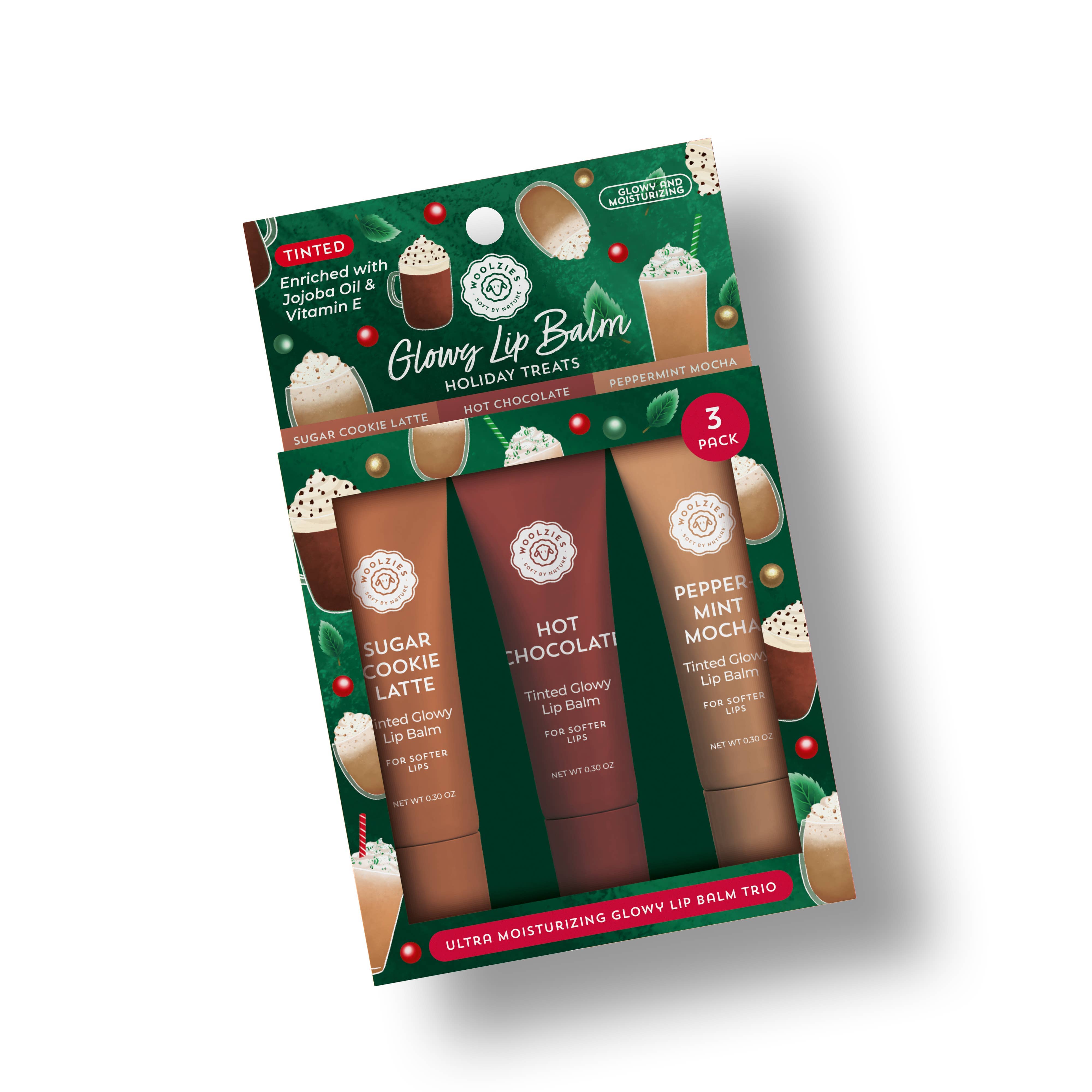 Holiday Treats Glowy Lip Balm  Trio