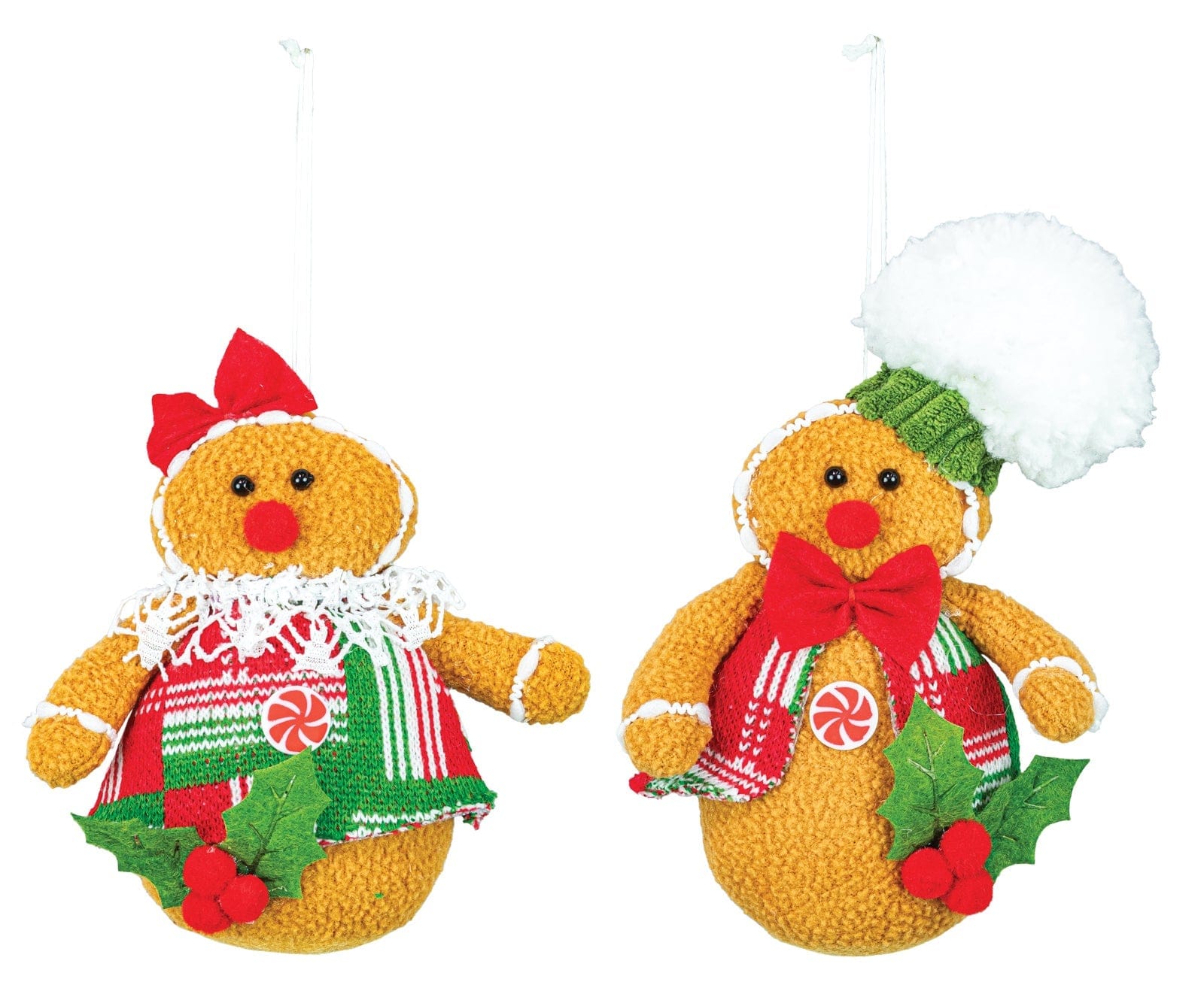 Hannah's Seasonal Decor Holly Berry Gingerbread Ornament Tray