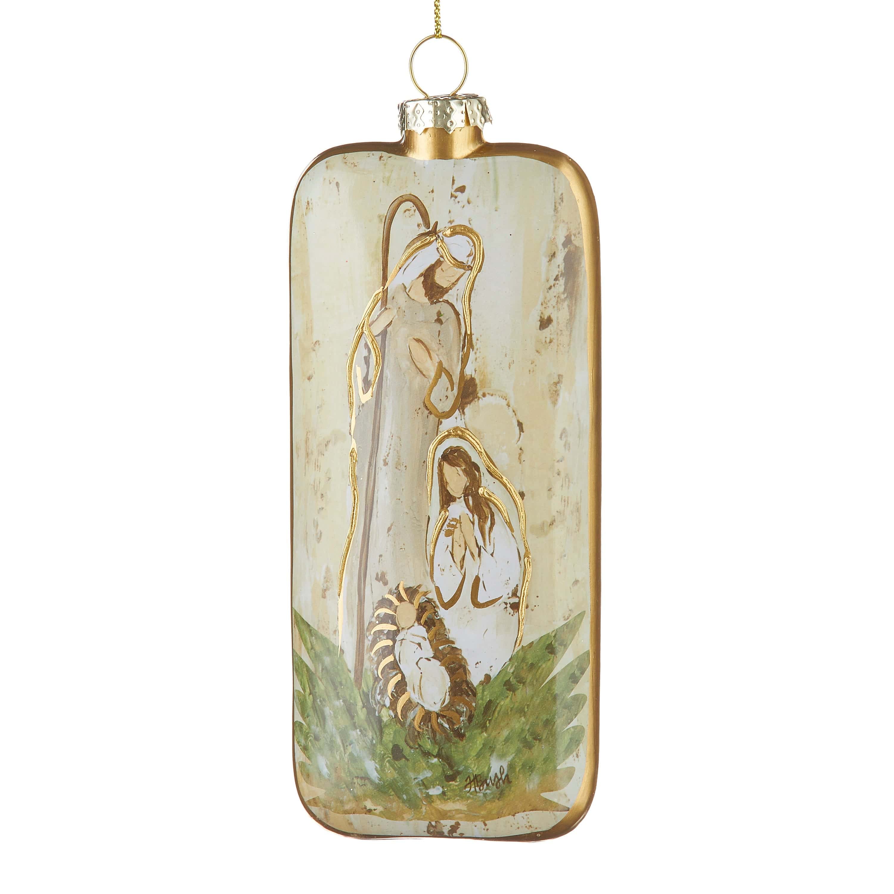 Holy Family Rectangle Ornament