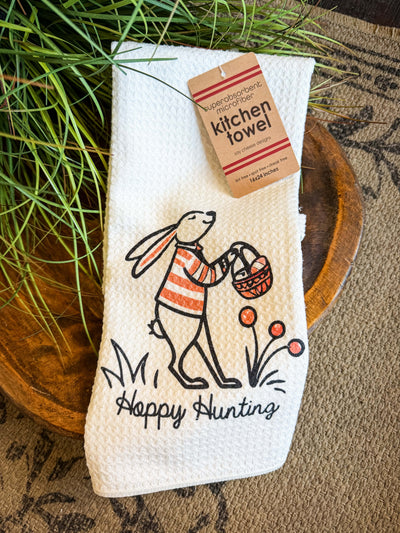 Hoppy Hunting Kitchen Towel