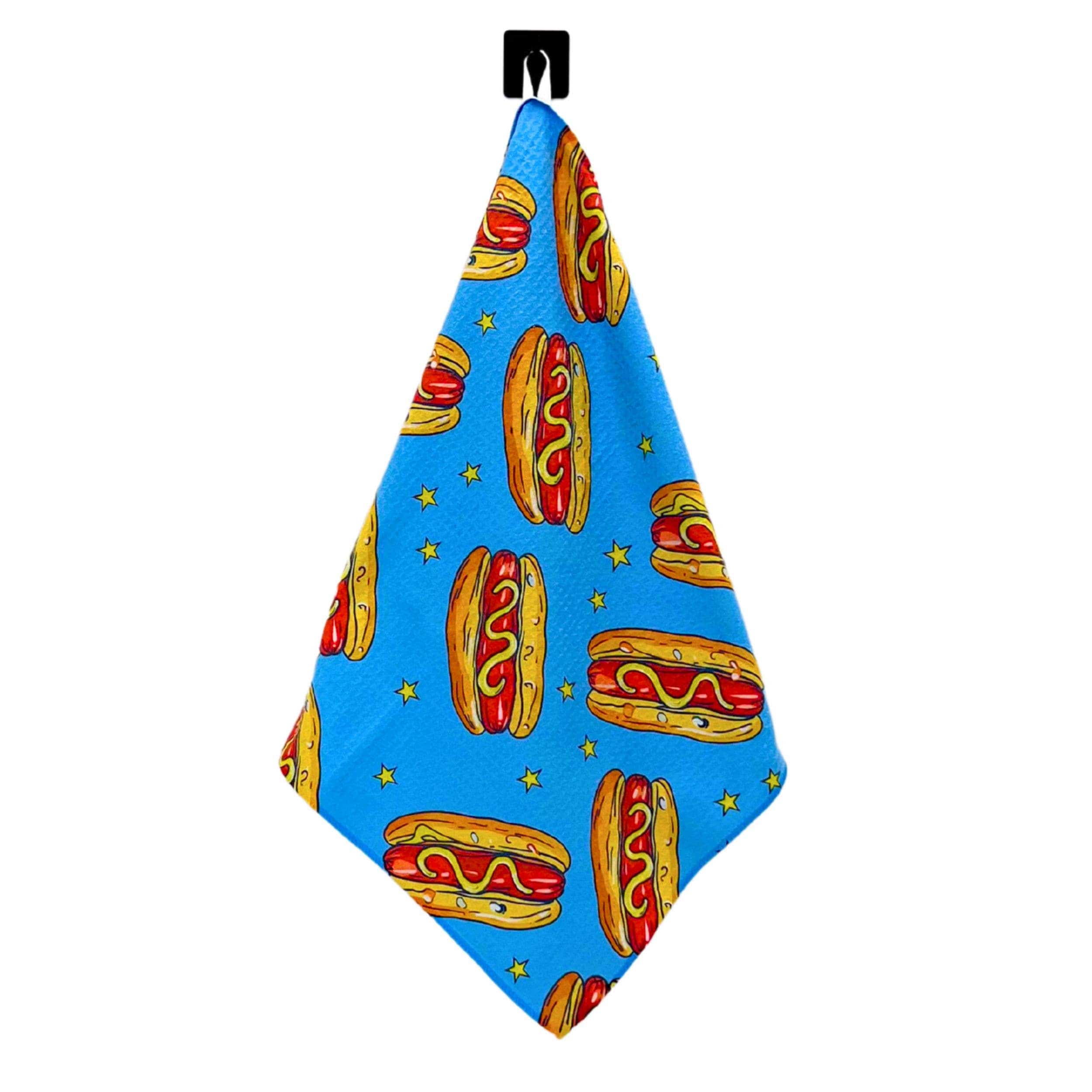 Driftless Studios Kitchen Towel Hot Dog Summer Cookout Tea Towel