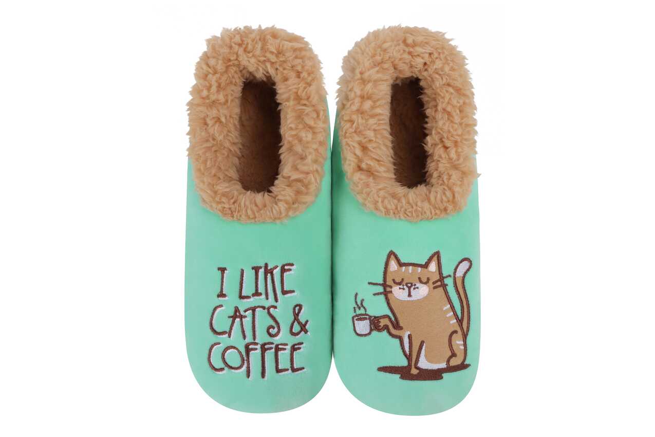 I Like Cats & Coffee Women's Snoozies Slippe