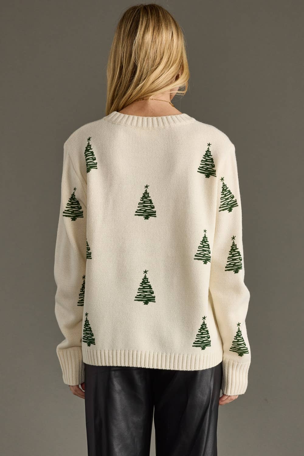 Panache Apparel Co. Ivory Christmas Tree Sweater