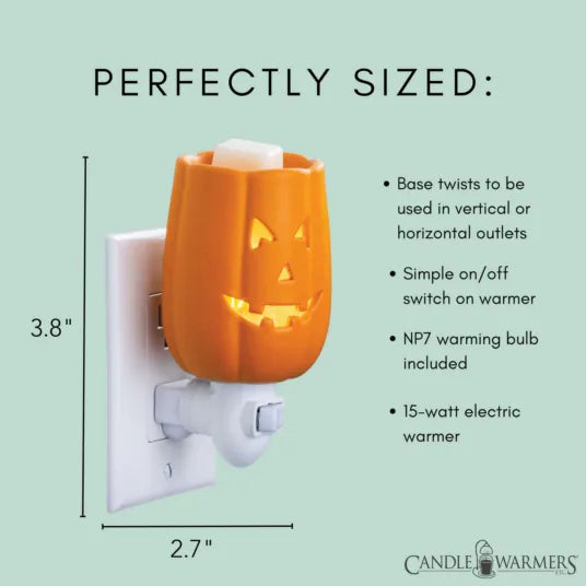 Candle Warmers Etc. Wax Melter Jack O’ Lantern Pluggable Fragrance Warmer