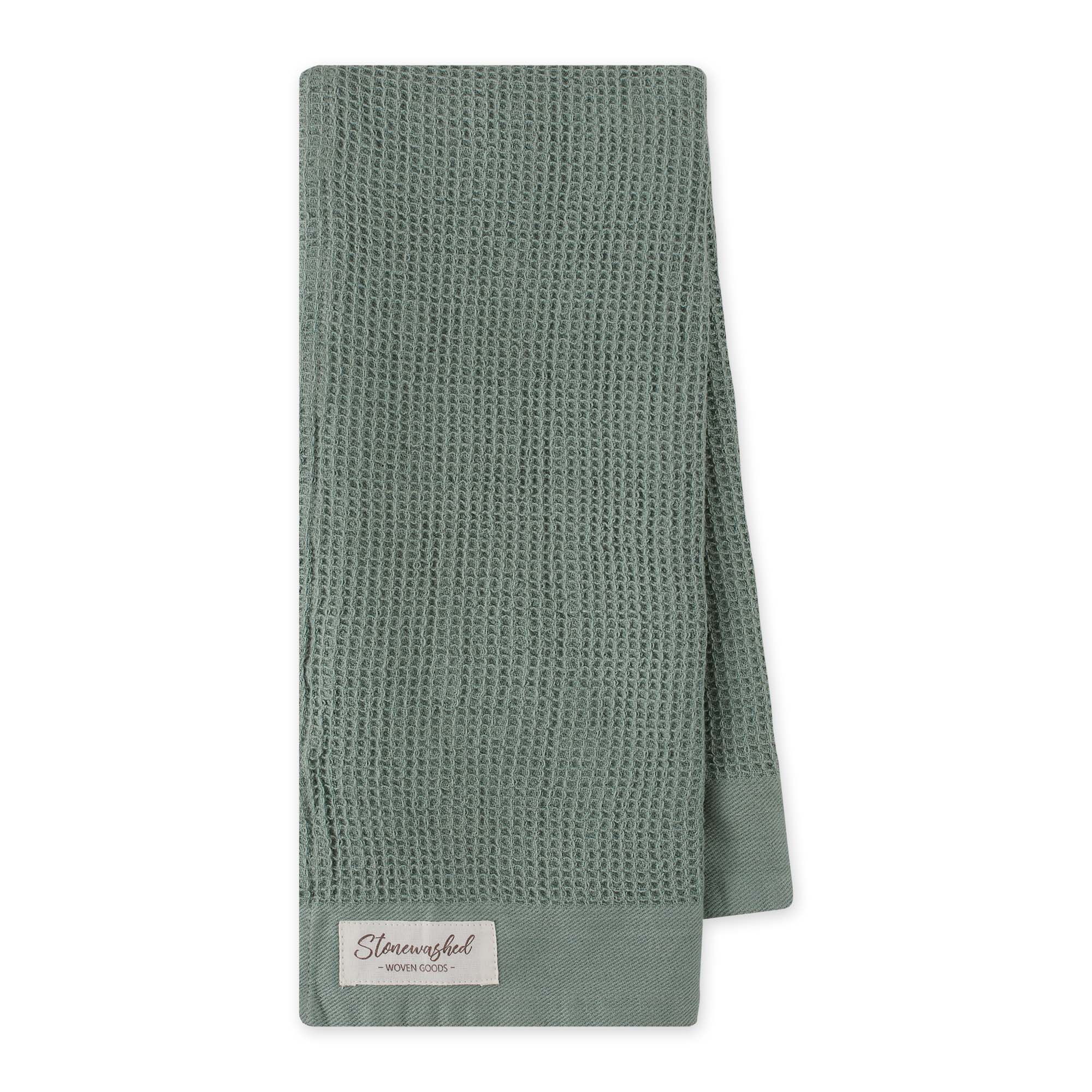 Jadeite Washed Waffle Dishtowel