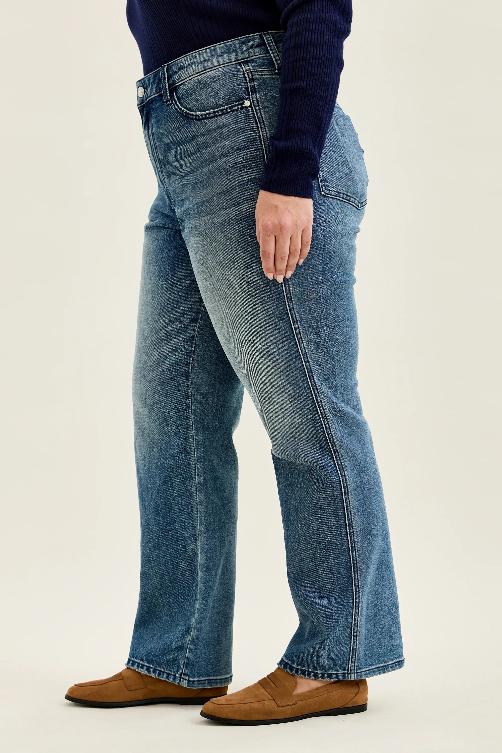 Kimberly Straight High Waist Indigo Judy Blue Jeans
