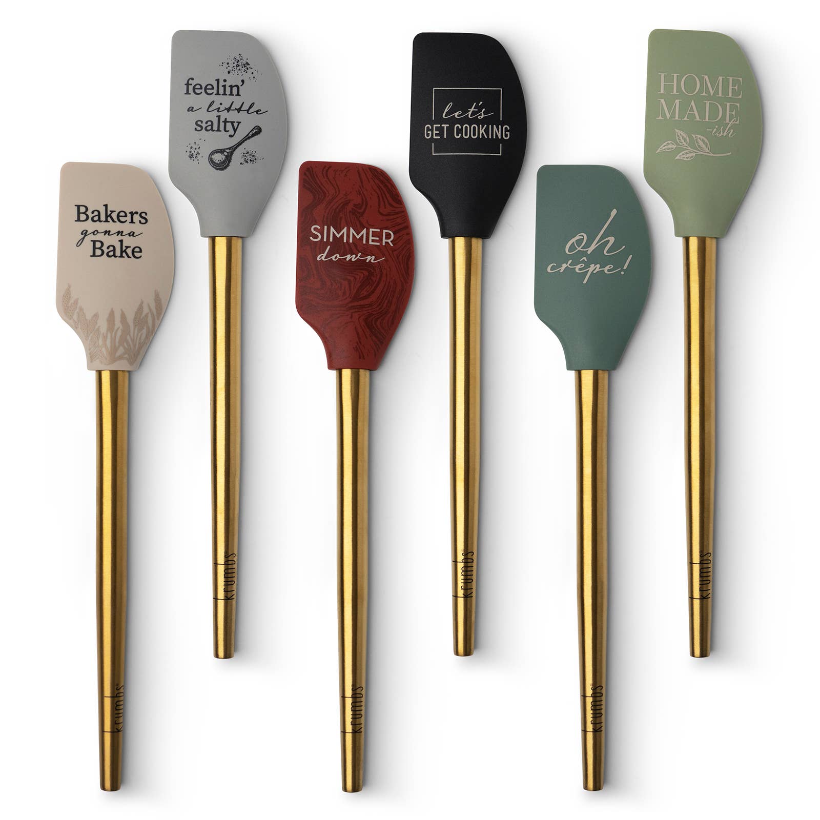 DM Merchandising Krumbs Kitchen Elements Spatula w/Metallic Gold Handle