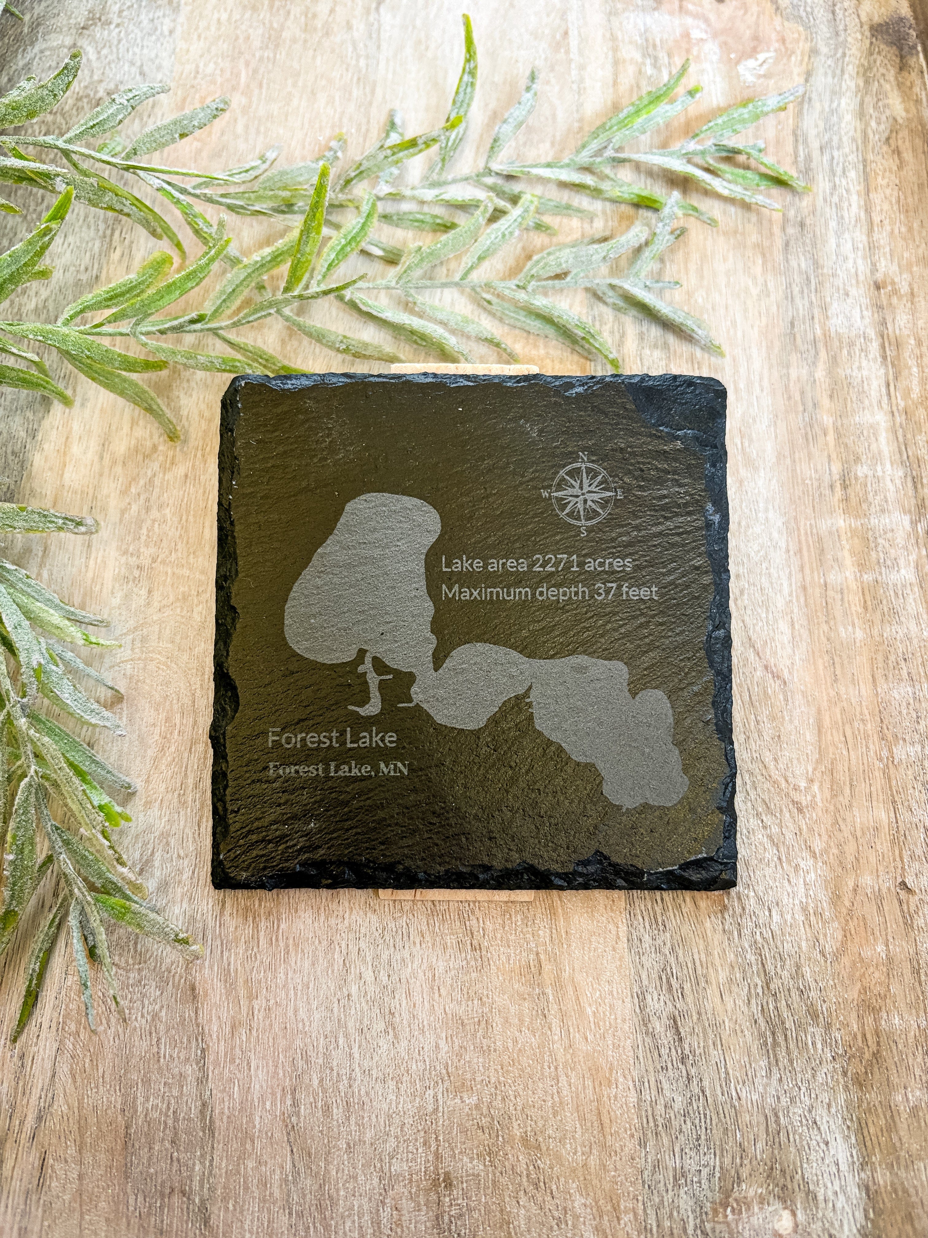 Humble Roots Boutique Coaster Lake Slate Coaster