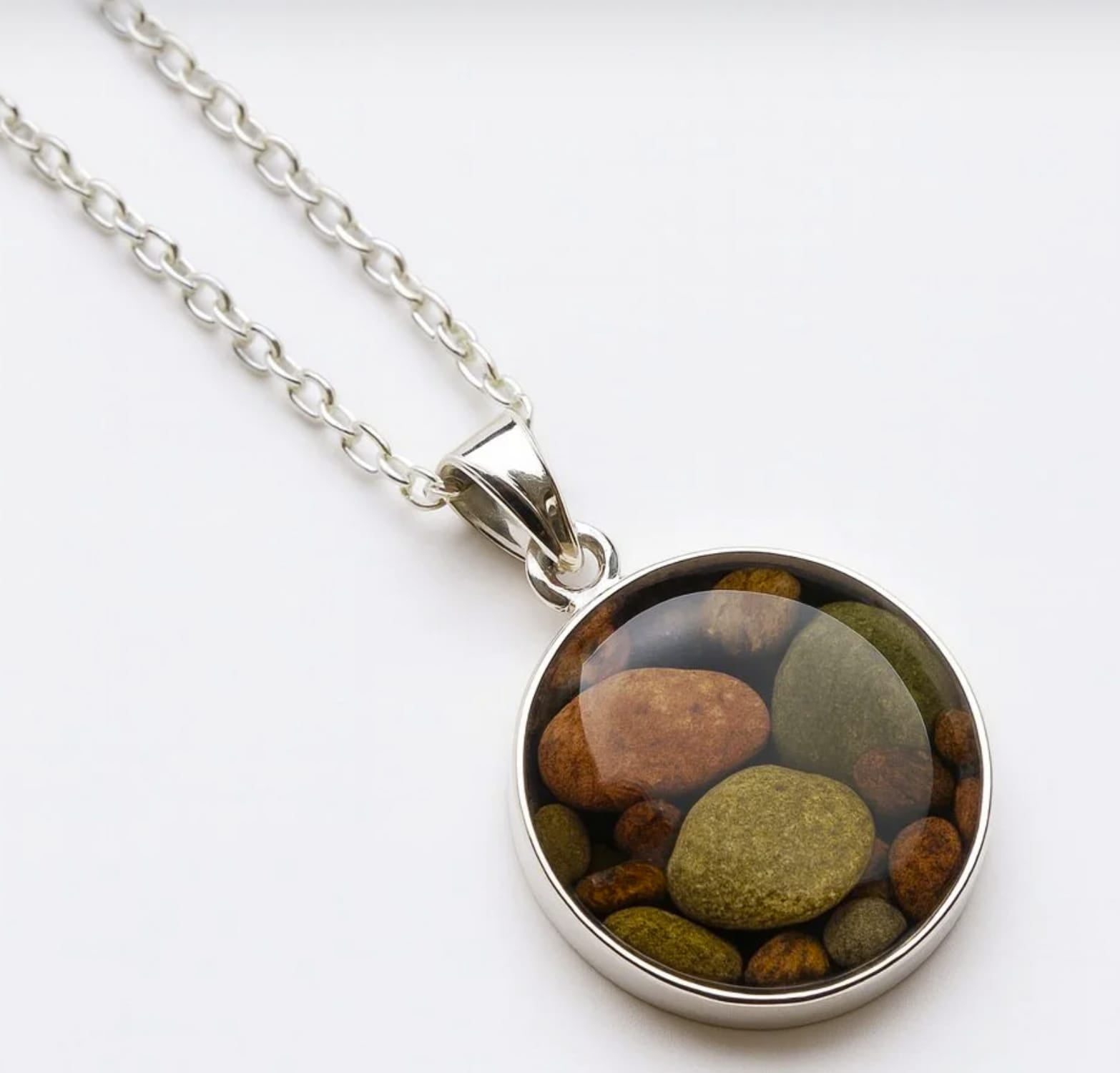 #26 AB - Alyssa Necklace Lake Superior Pebbles Necklace
